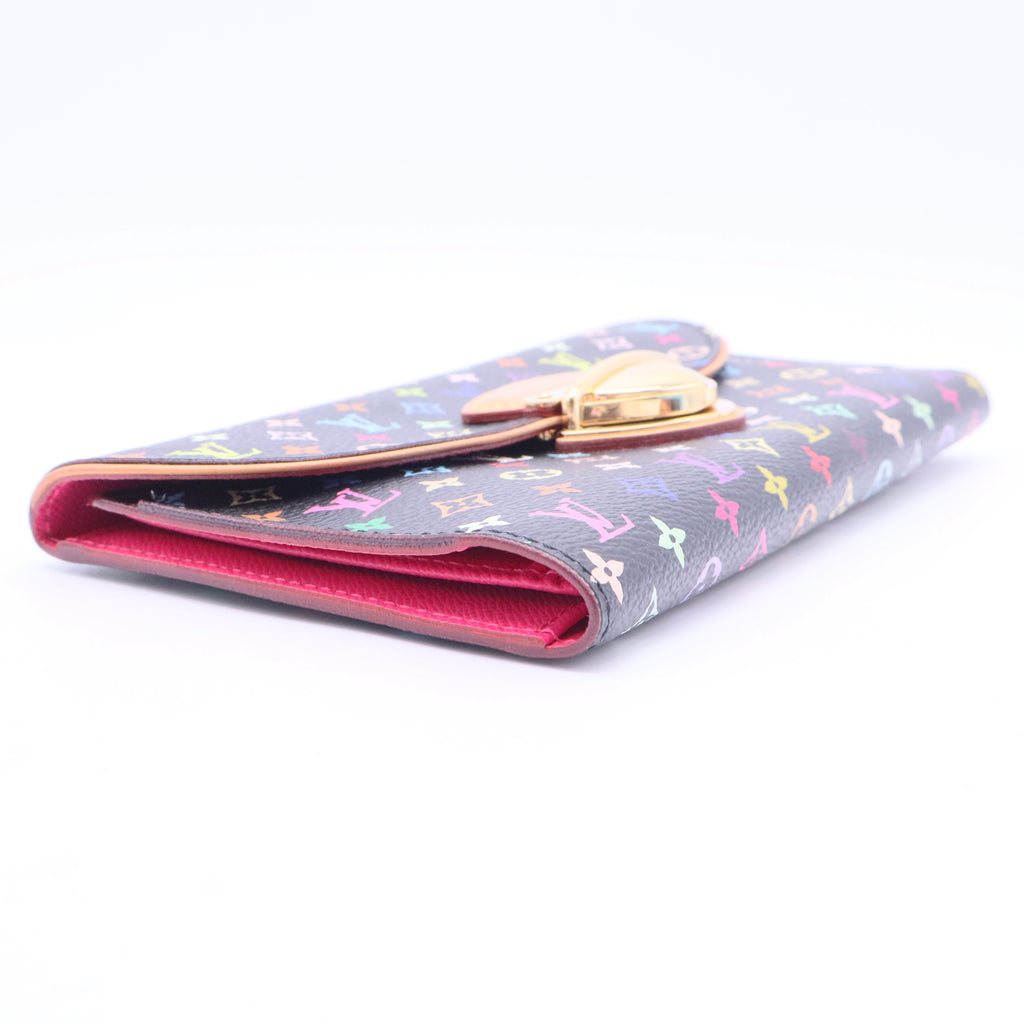 Monogram Multicolor Sarah Wallet Black Grenade twins LDJ2571