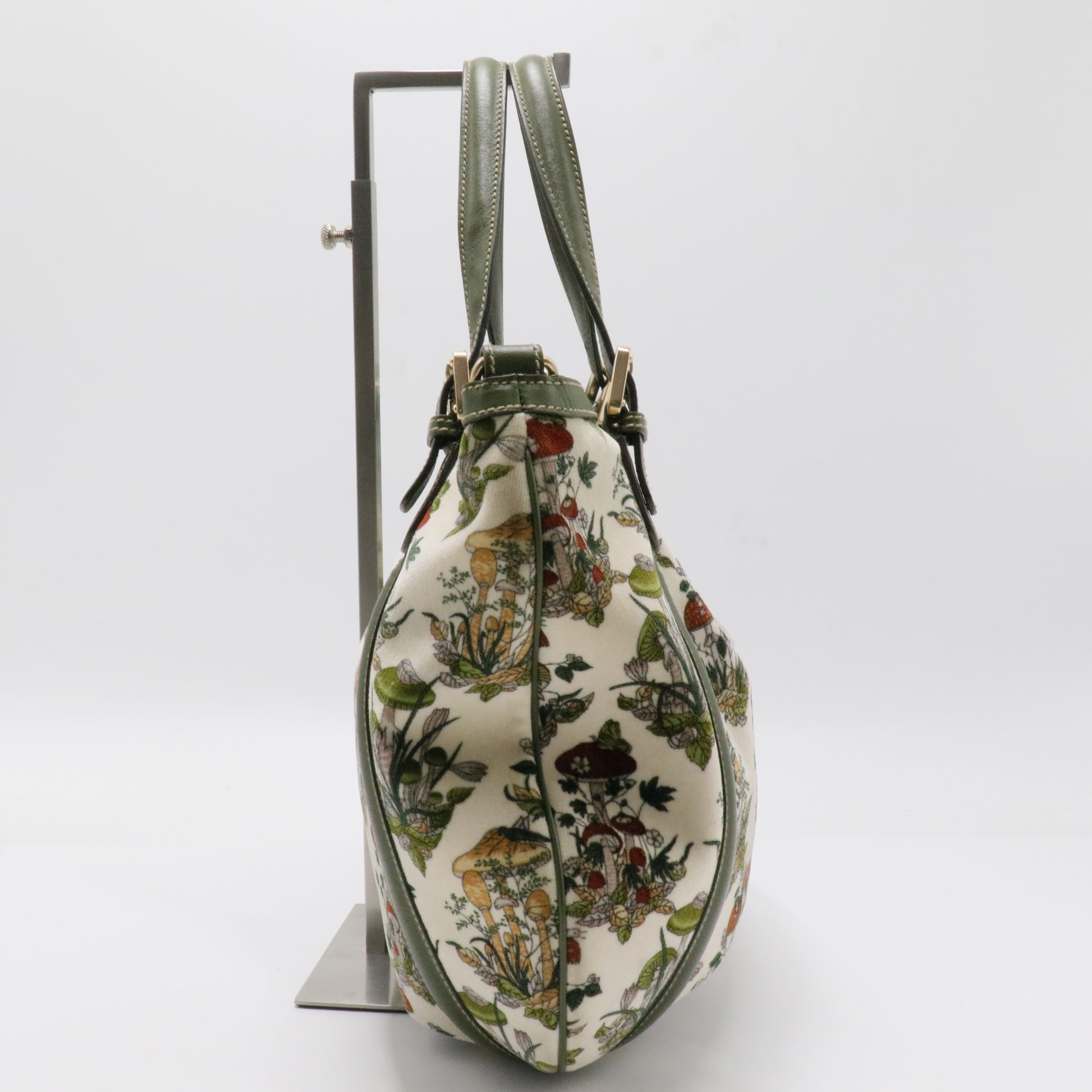 Borsa tote Gucci Flora Pelham bianca Bianco Verde