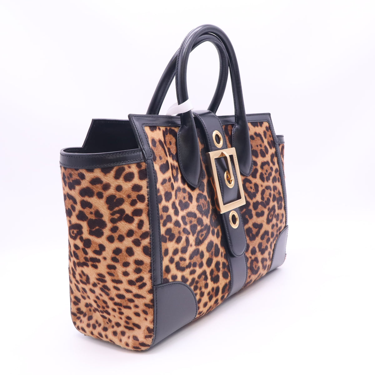 Gucci Lady Buckle Leopard Print Tote B24688