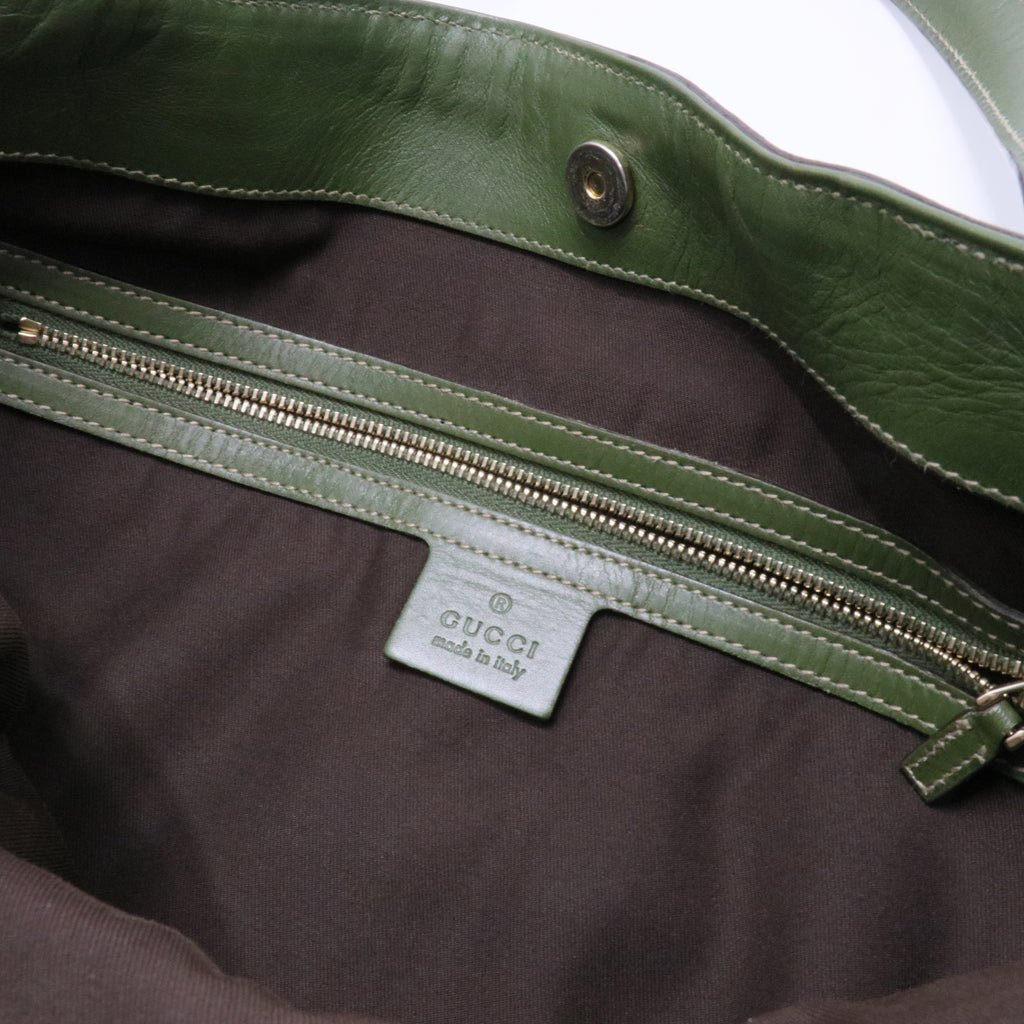 Borsa tote Gucci Flora Pelham bianca Bianco Verde