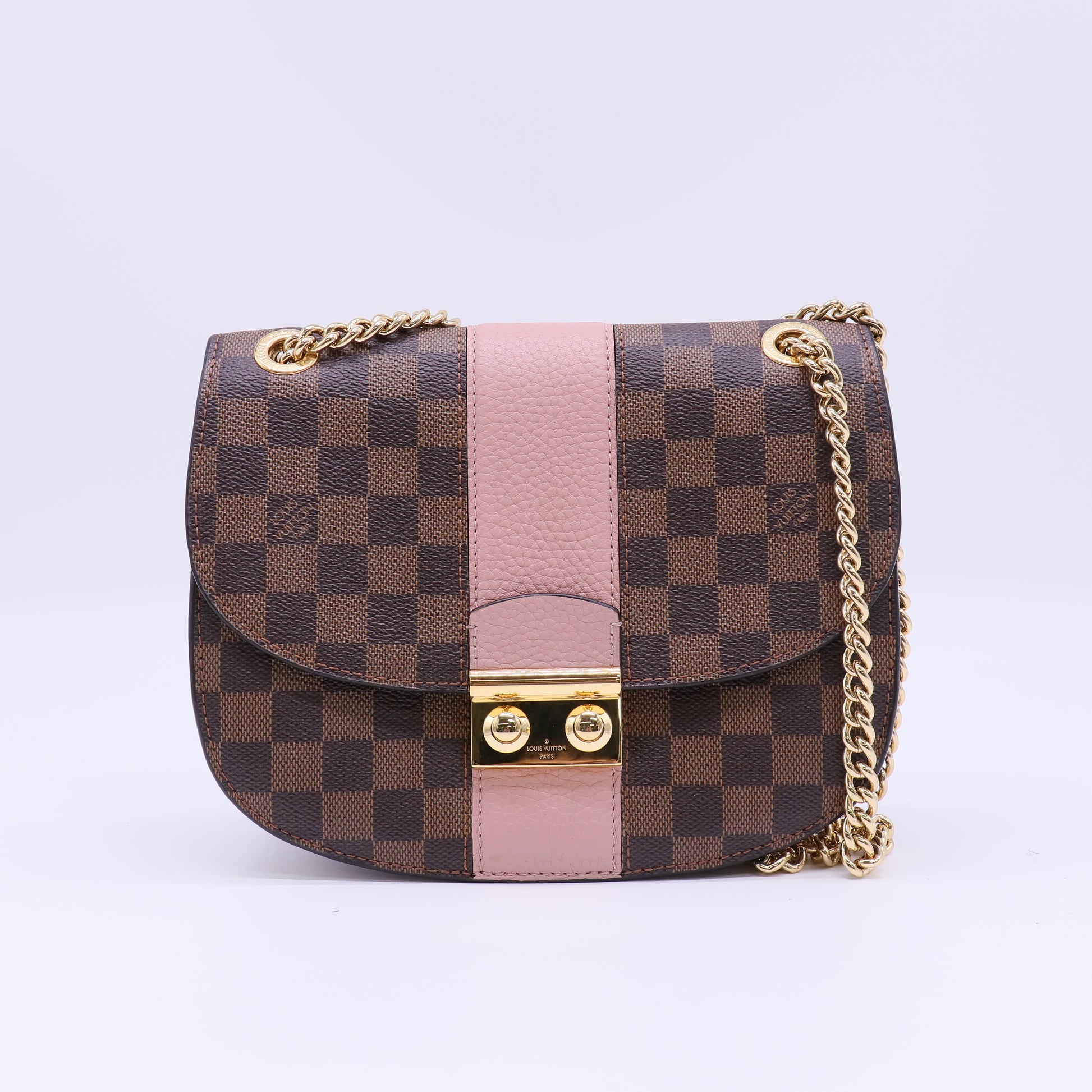Damier Ebene Cuir Taurillon Wight Black B22539