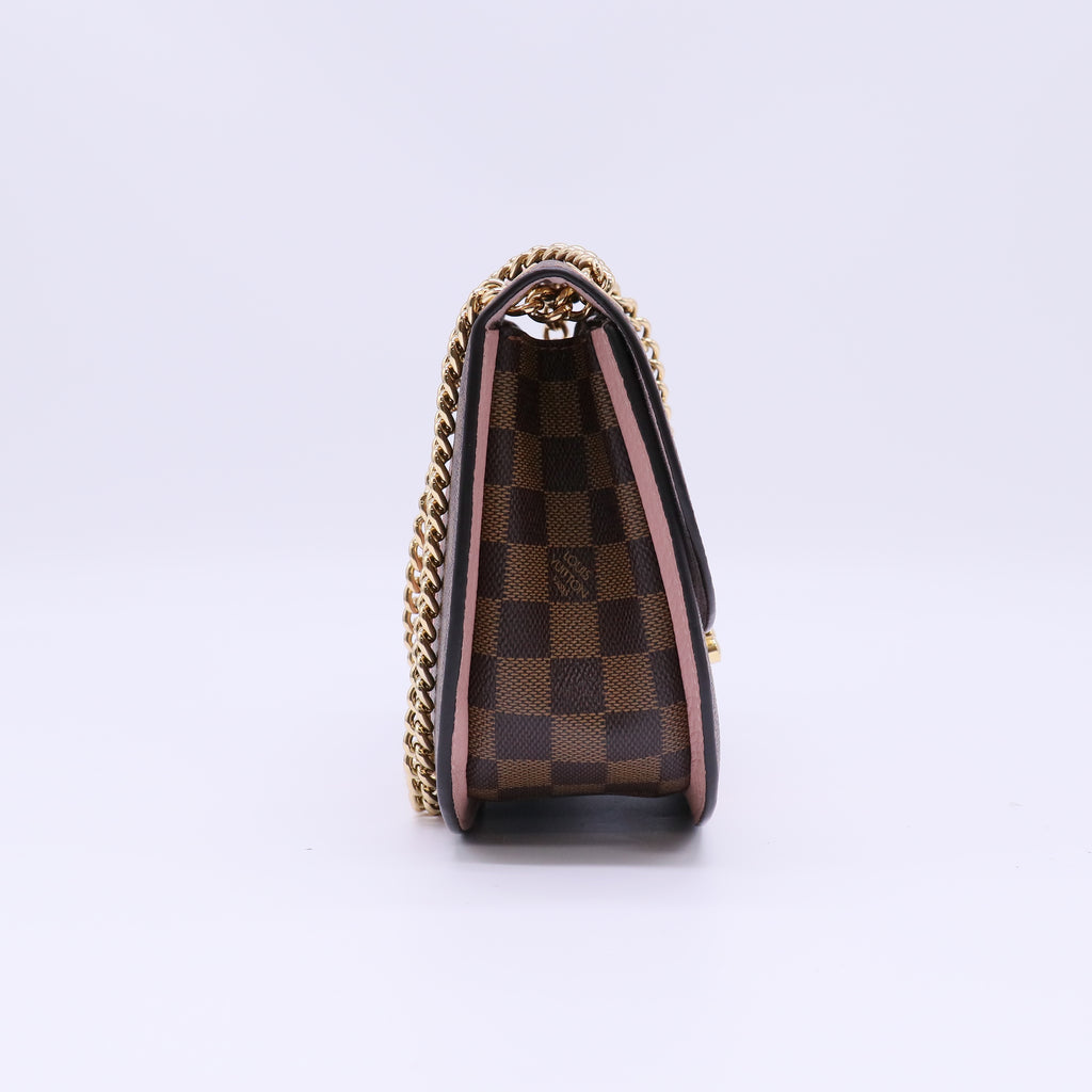 Damier Ebene Cuir Taurillon Wight Black B22539