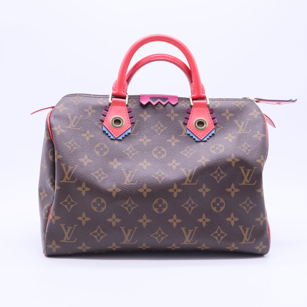 Monogram Totem Speedy 30 Flamingo Twins B12391