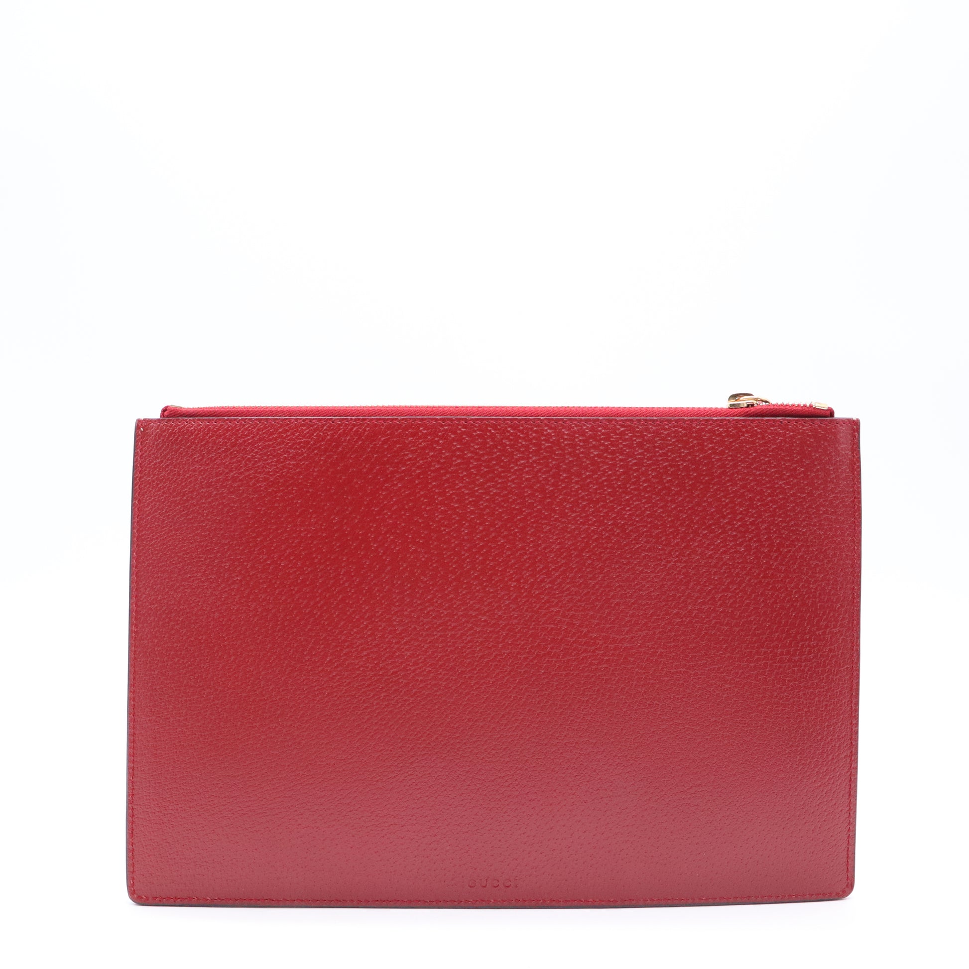 GUCCI 2016-2024 Large Gg Supreme Tian Clutch Bag In Brown