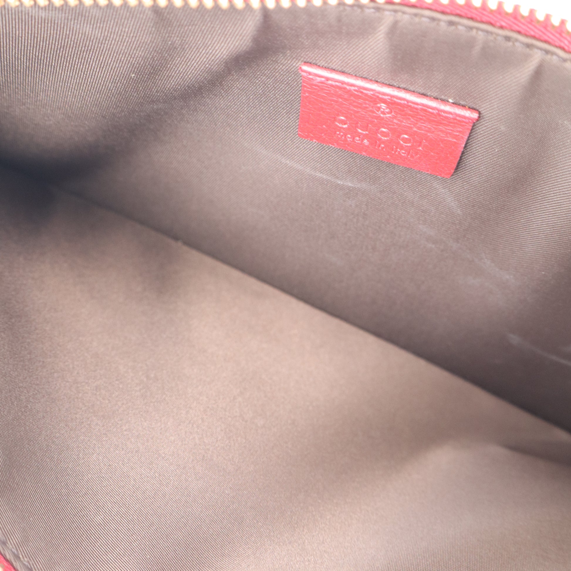 GUCCI 2016-2024 Large Gg Supreme Tian Clutch Bag In Brown