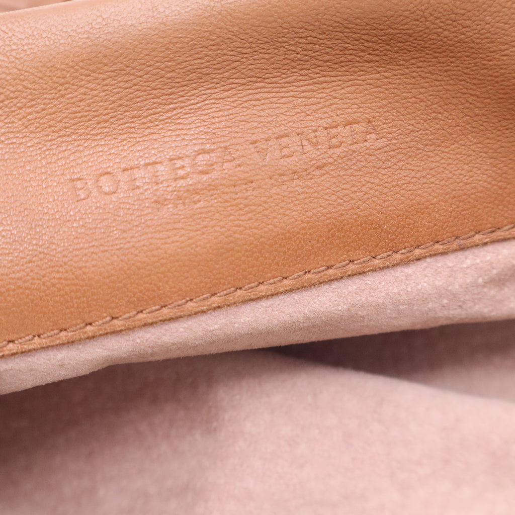 Nappa Intrecciato Flap Shoulder Bag Limo twins