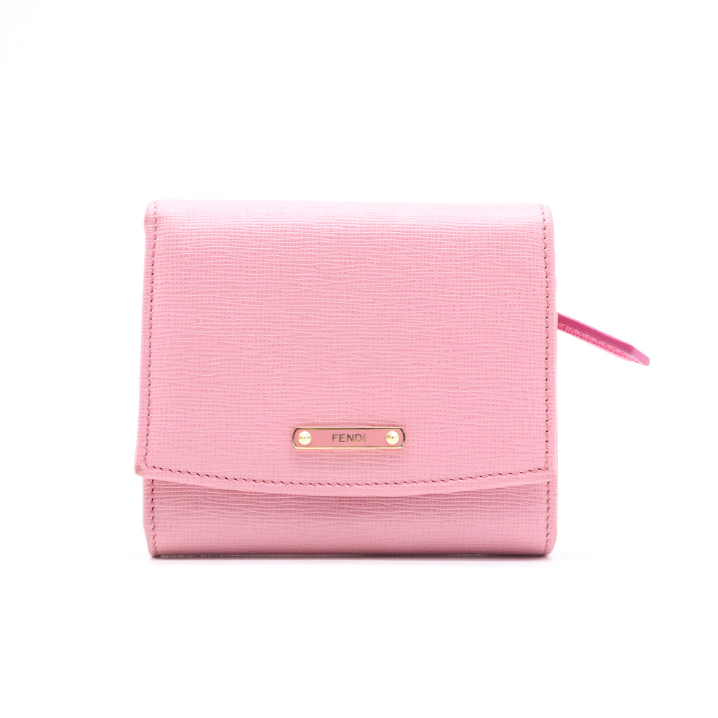 Fendi Pink Leather Small Crayons Wallet W21149