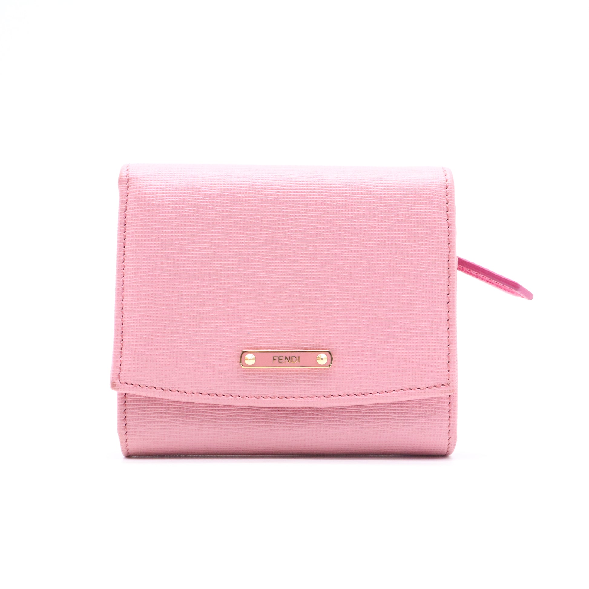 Fendi Pink Leather Small Crayons Wallet W21149