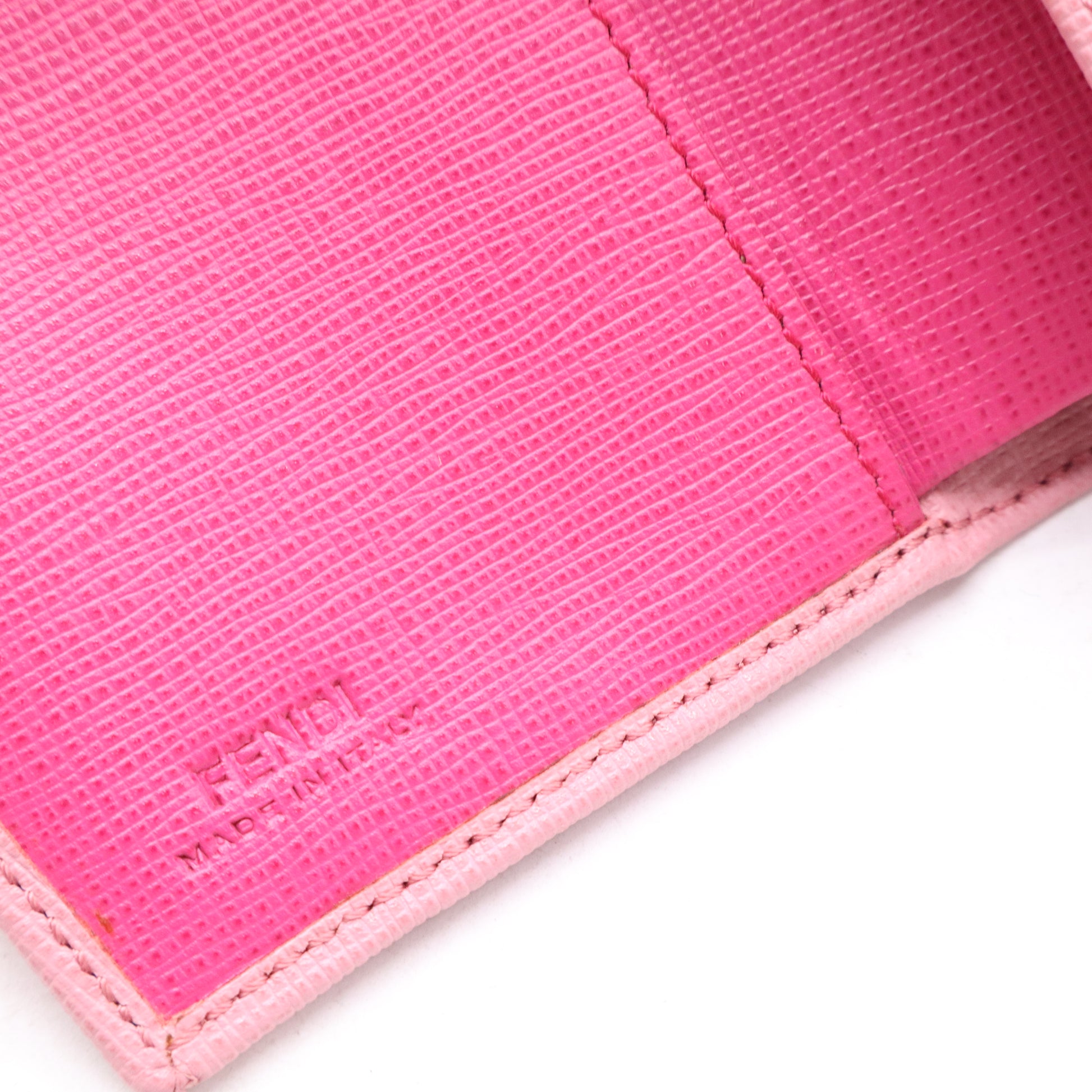 Fendi Pink Leather Small Crayons Wallet W21149
