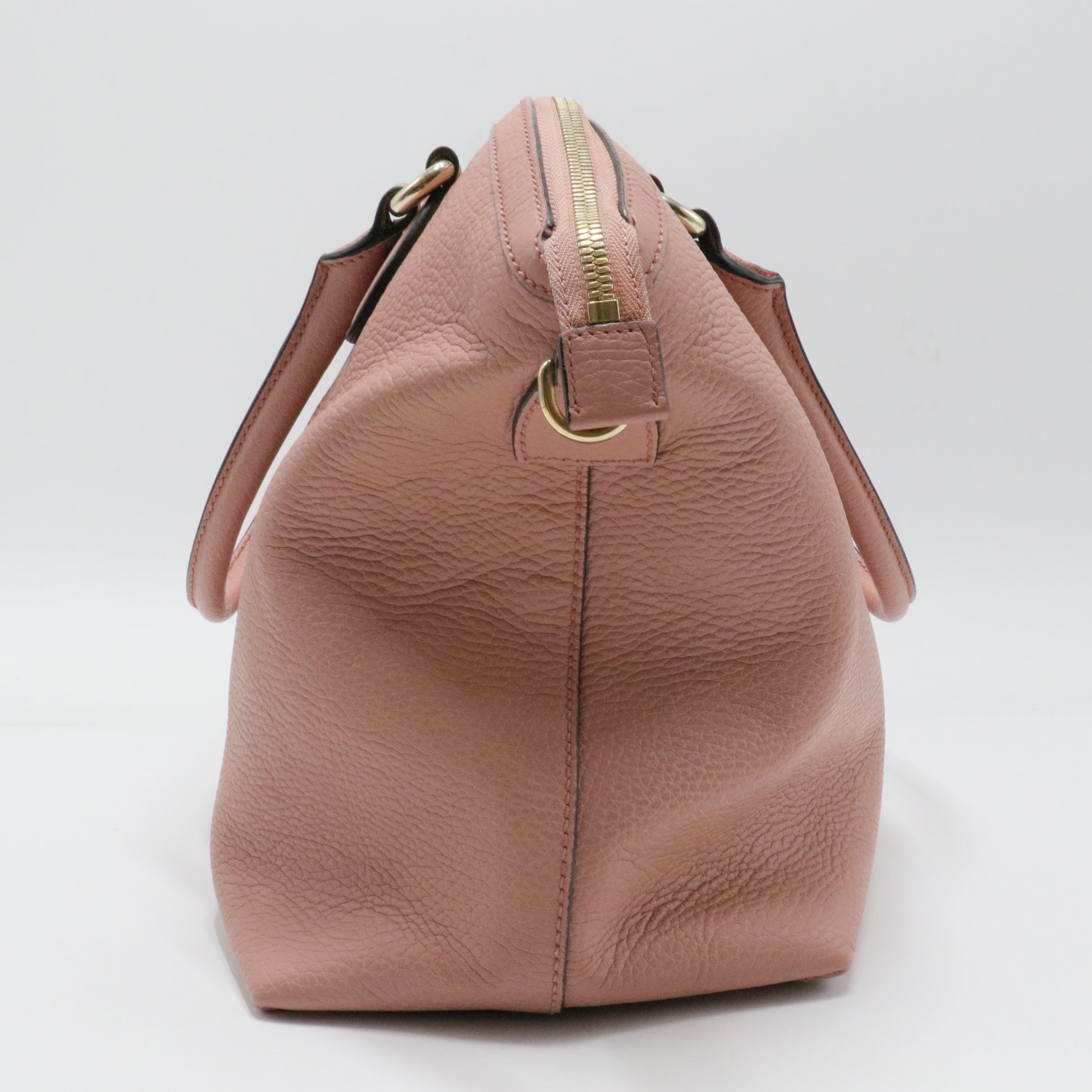 GG Charm Convertible Dome Satchel Leather Medium