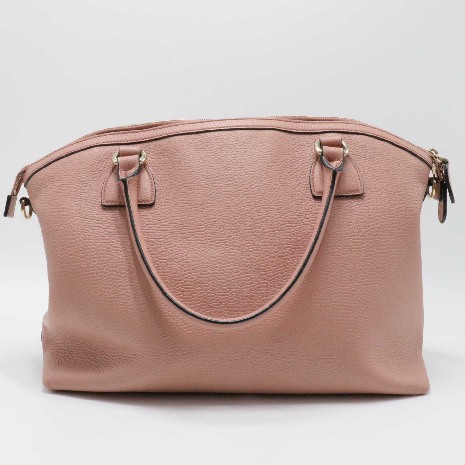 GG Charm Convertible Dome Satchel Leather Medium