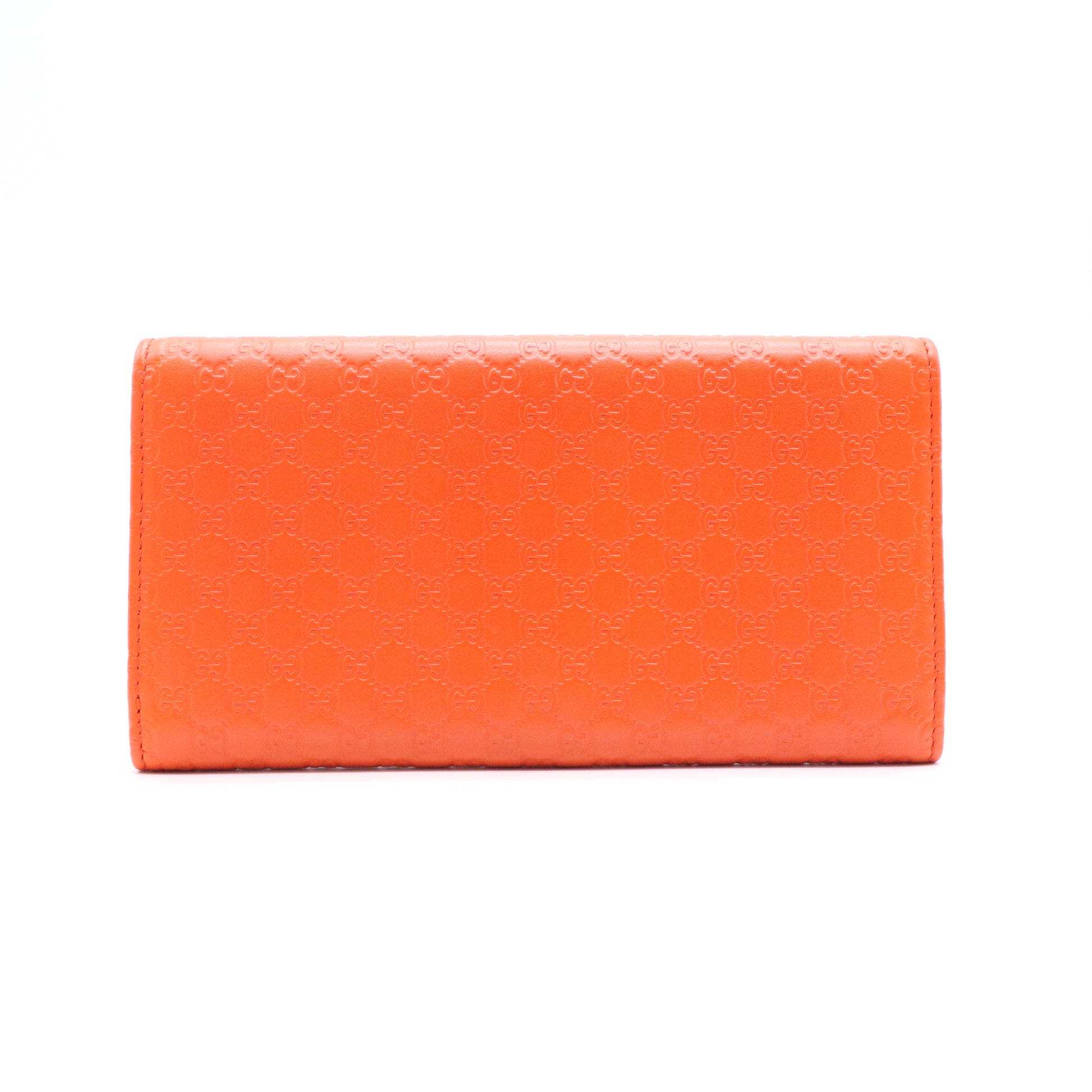 Soft Microguccissima Continental Wallet Sun Orange W21042