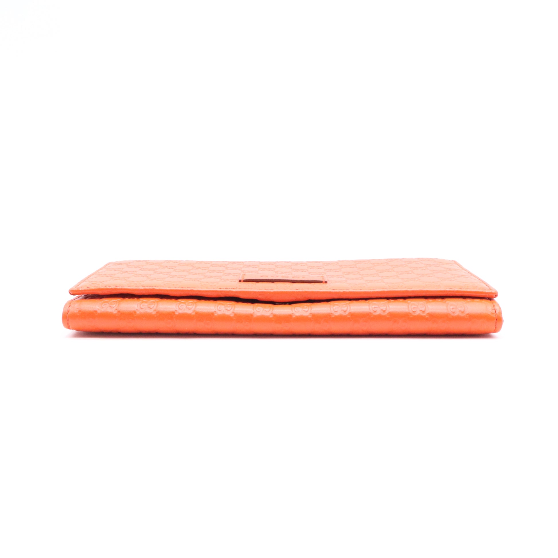Soft Microguccissima Continental Wallet Sun Orange W21042
