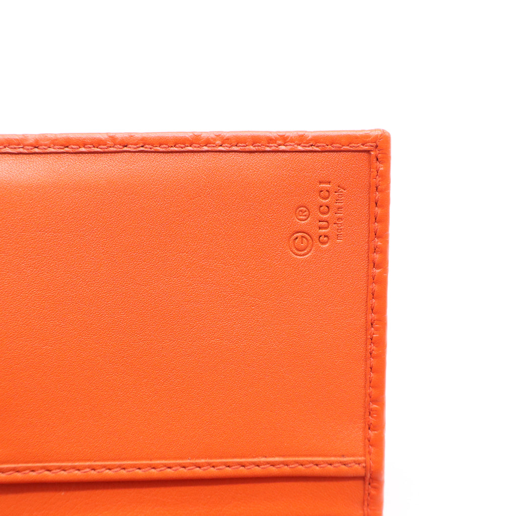 Soft Microguccissima Continental Wallet Sun Orange W21042