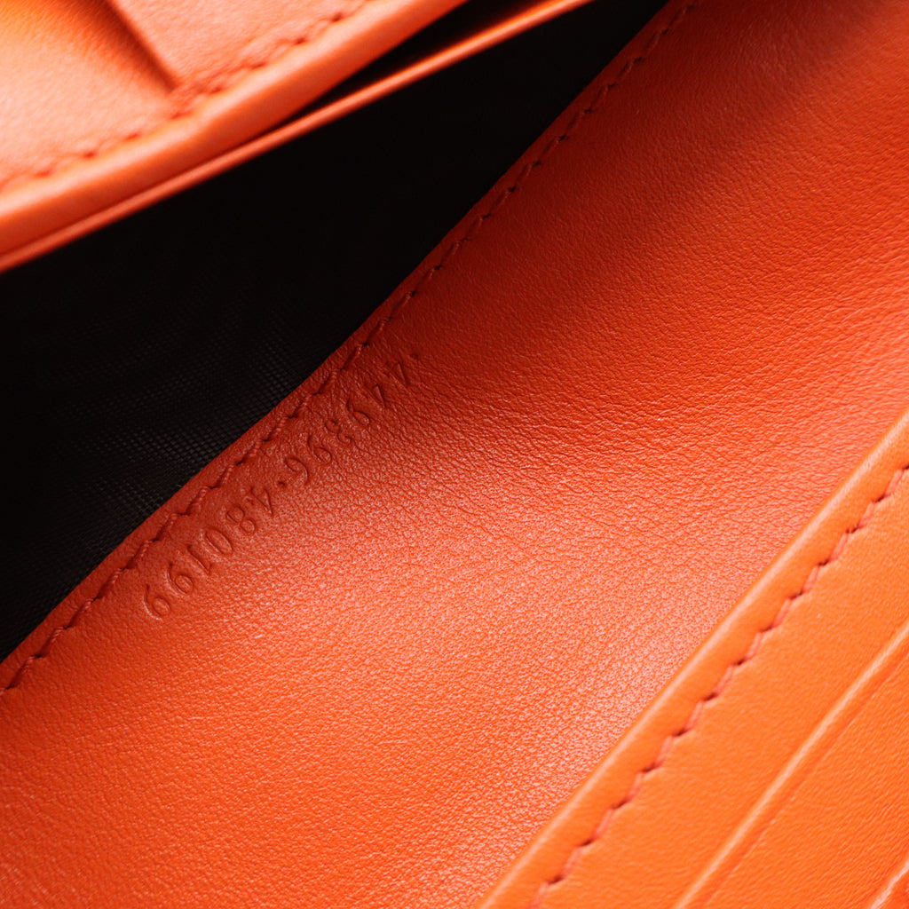 Soft Microguccissima Continental Wallet Sun Orange W21042