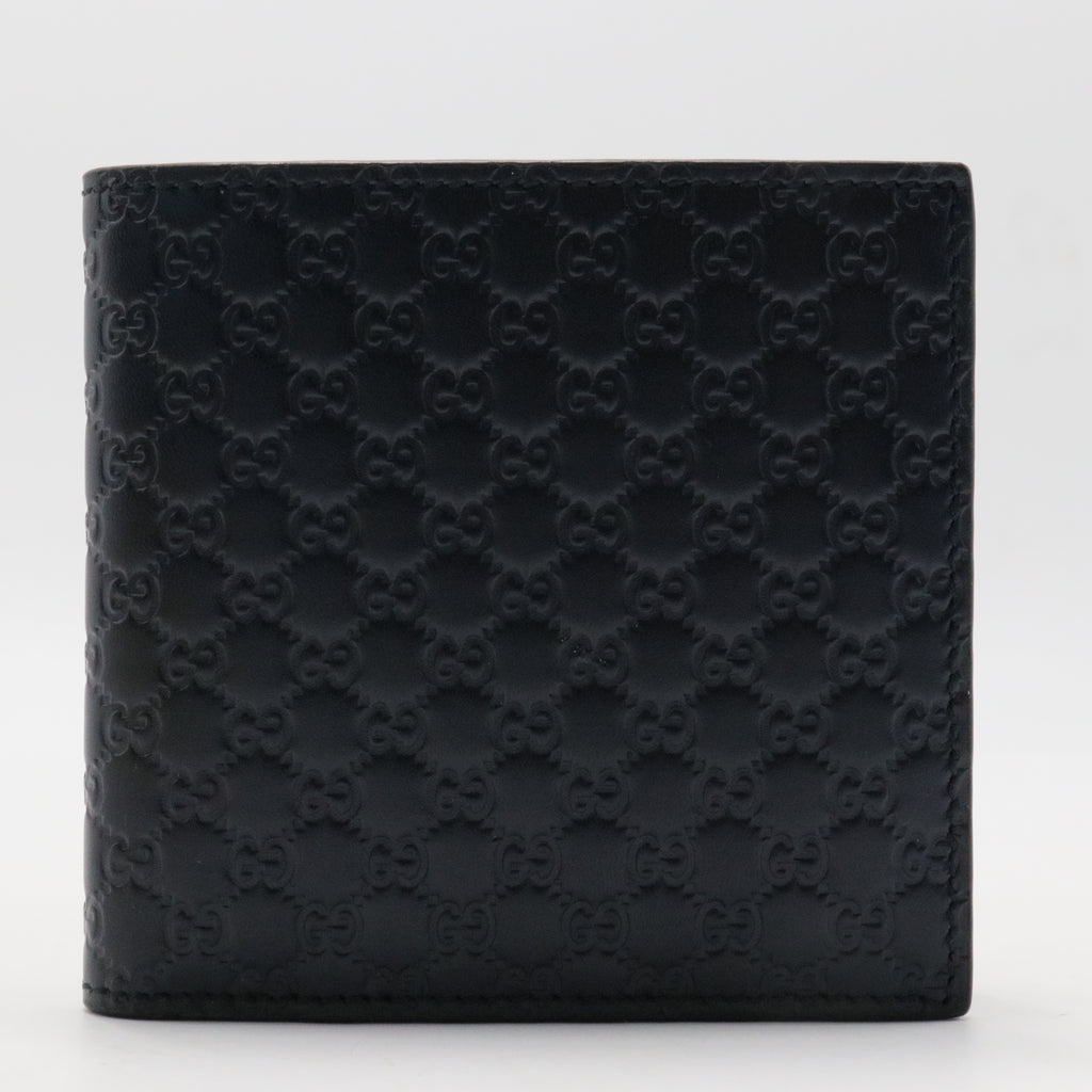 Microguccissima Pattern Leather Wallet