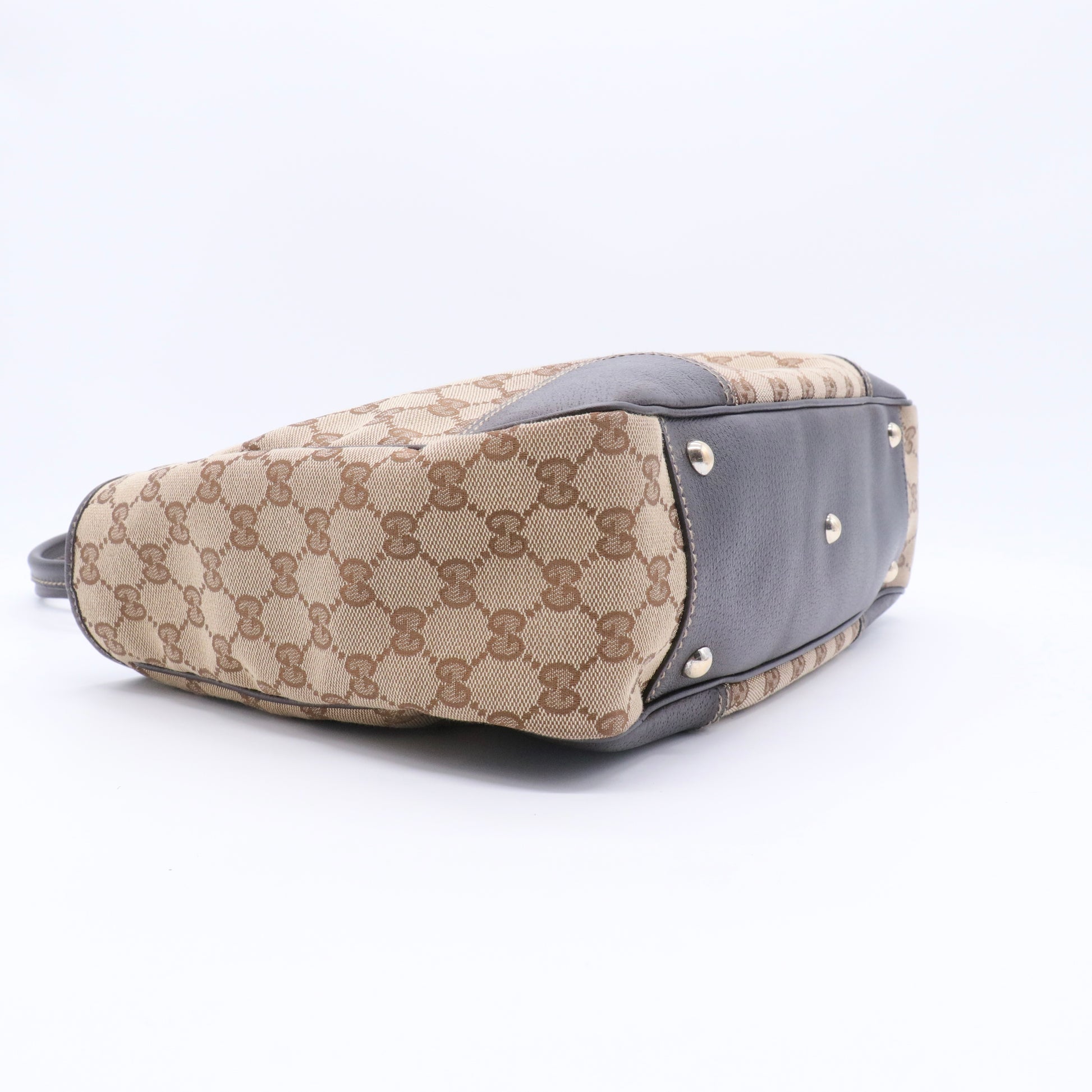 Monogram Medium Princy Tote Dark Brown twins