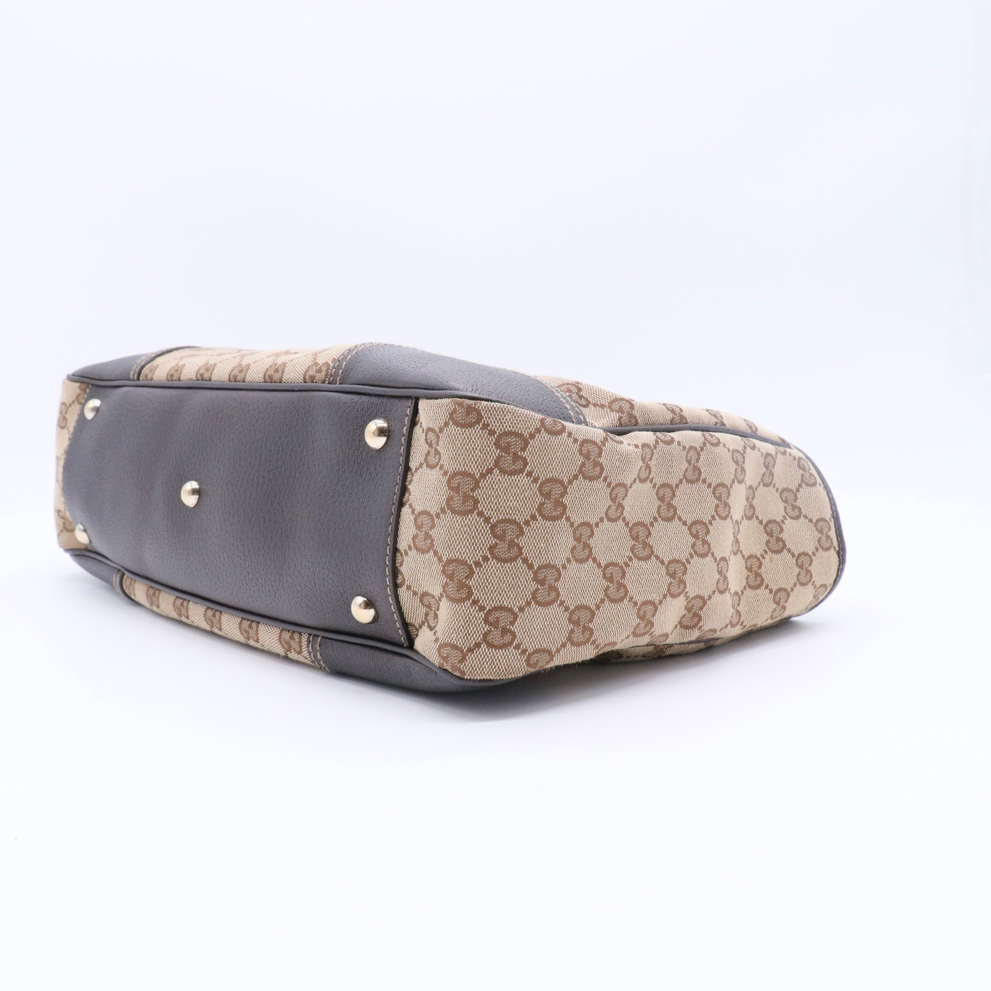 Monogram Medium Princy Tote Dark Brown twins