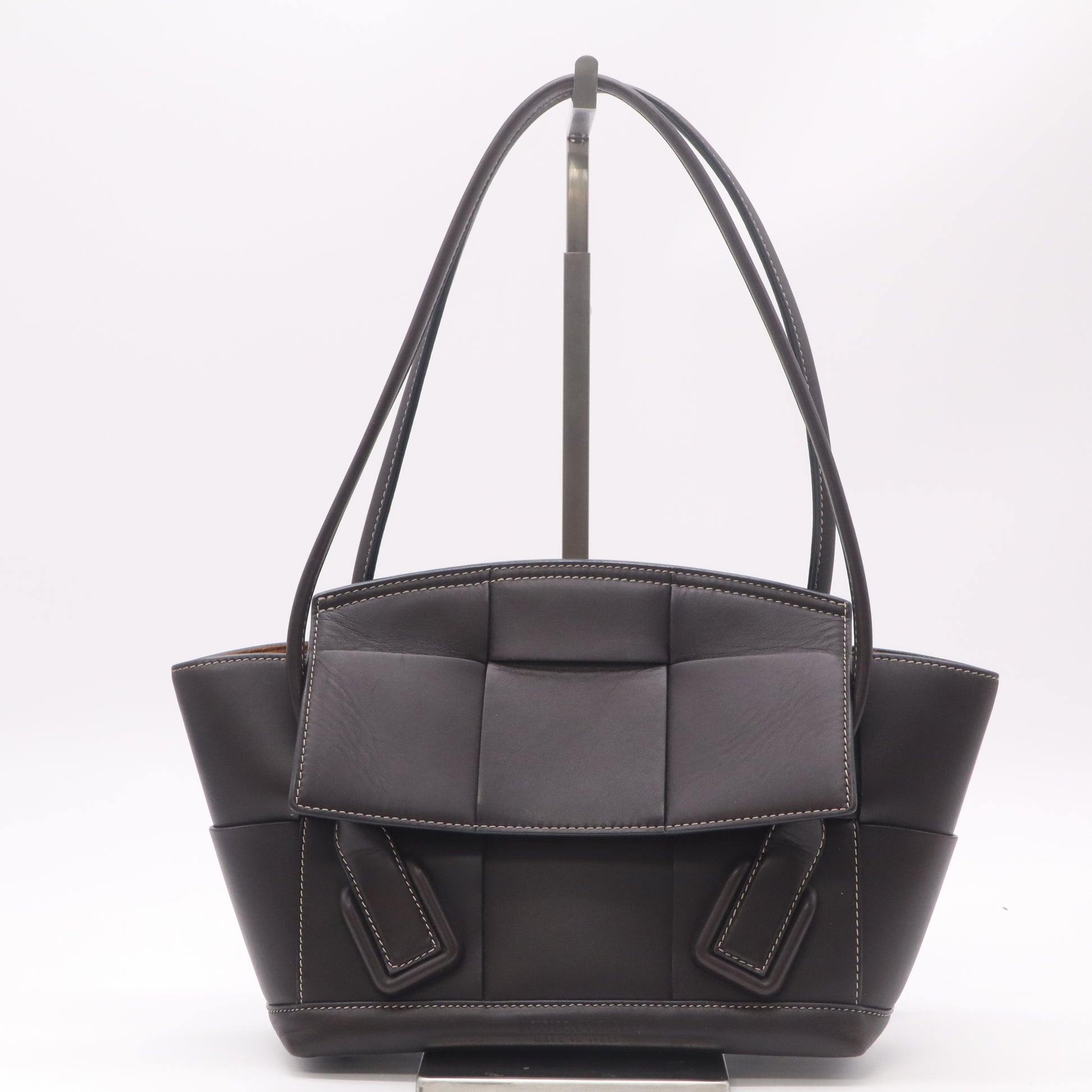 Arco Bag Maxi Intrecciato Leather Small Twins B22995