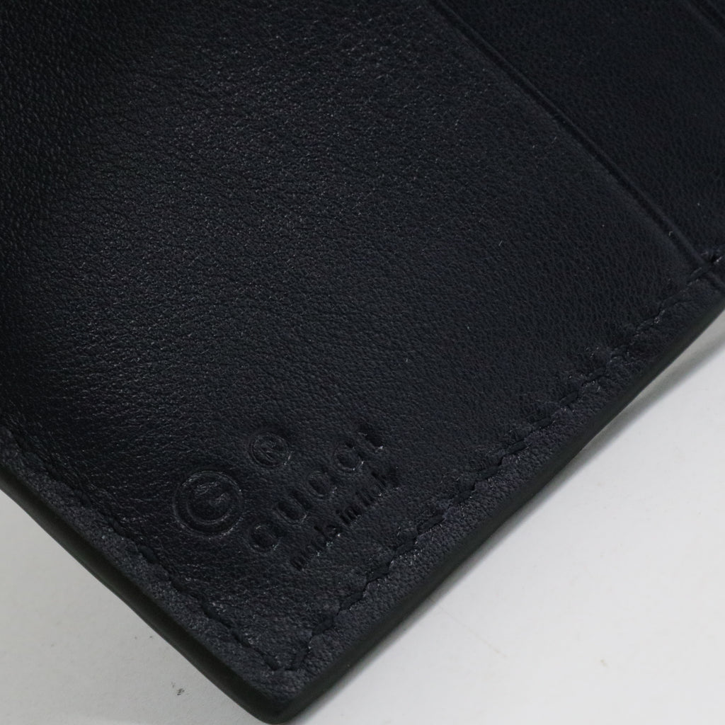 Microguccissima Pattern Leather Wallet