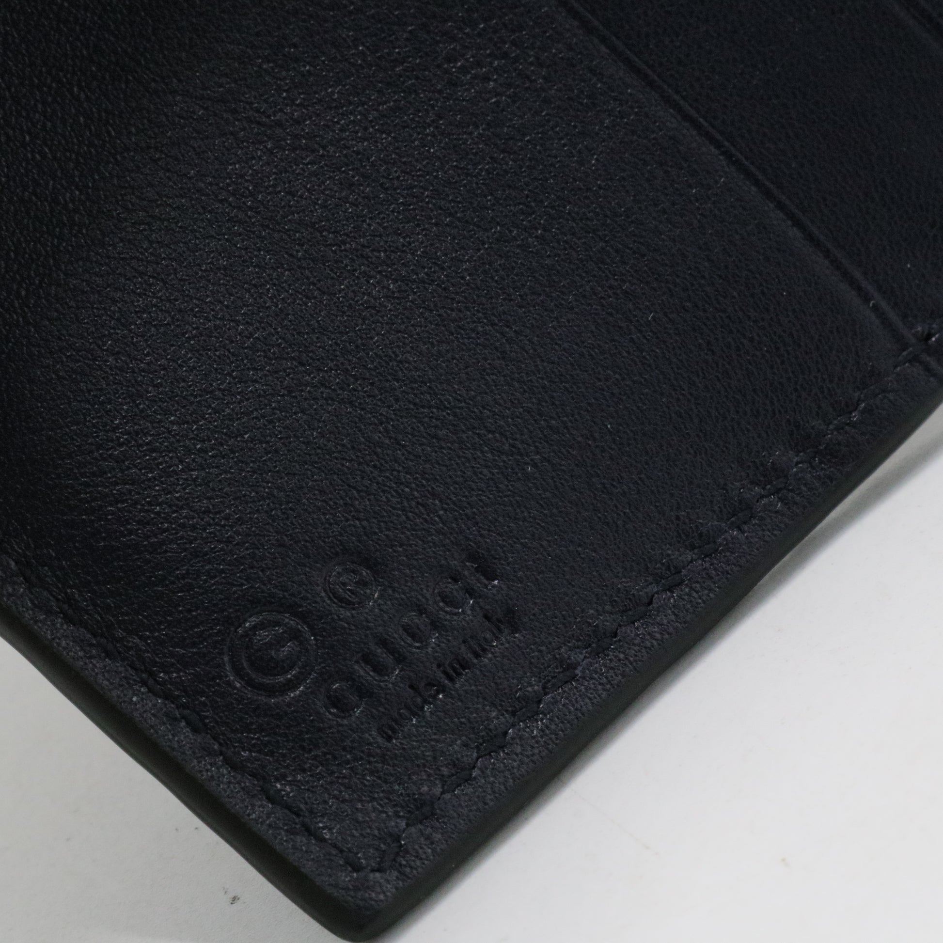 Microguccissima Pattern Leather Wallet