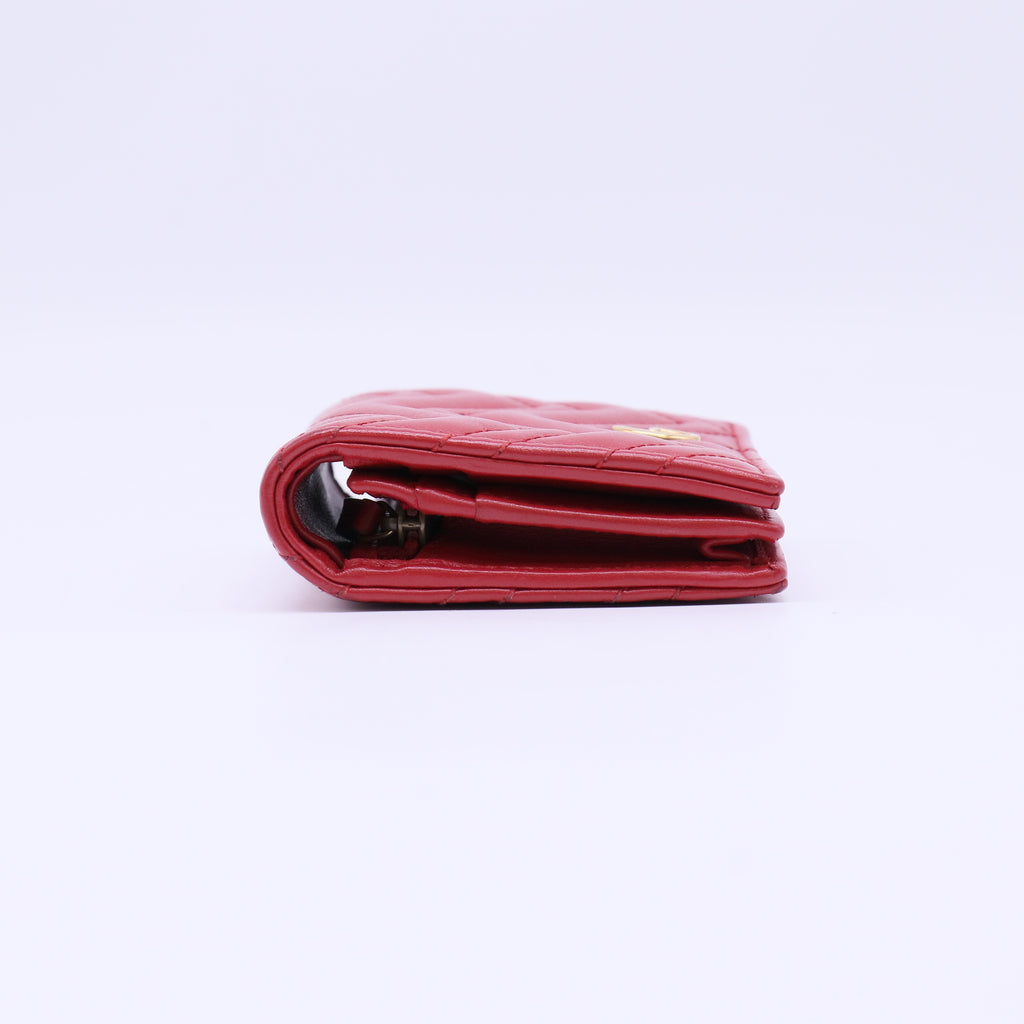 Gucci GG Marmont Card Case Wallet Red W22362