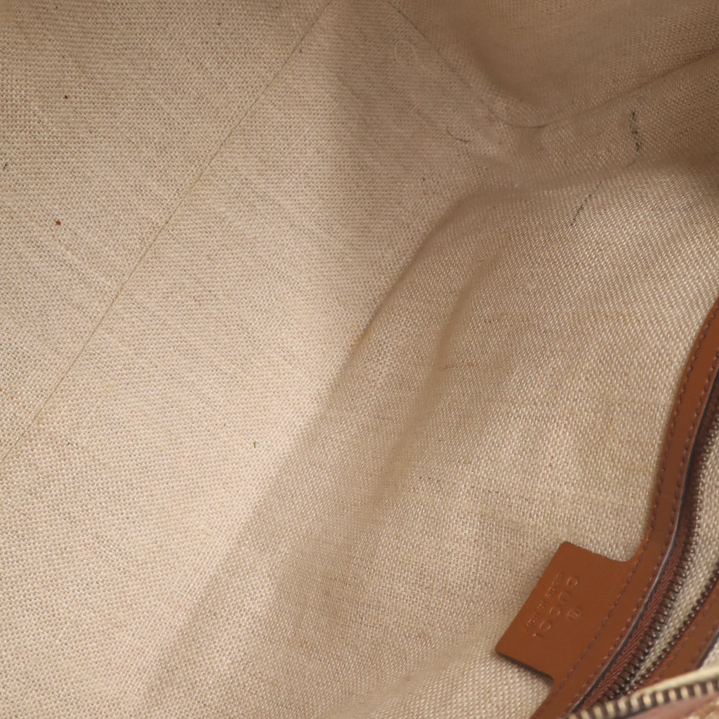 Gucci Beige/Brown GG Canvas Lady Web Boston Bag Twins LDJ4807