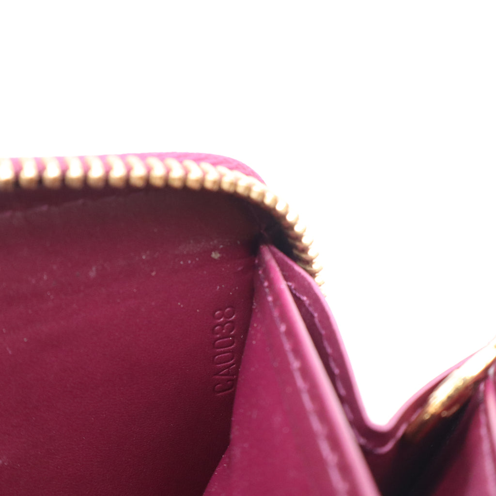 Louis Vuitton Vernis Zippy Wallet Rose Indien W10198