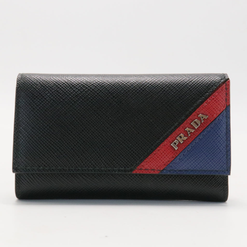 Saffiano Multicolor Leather Key Case