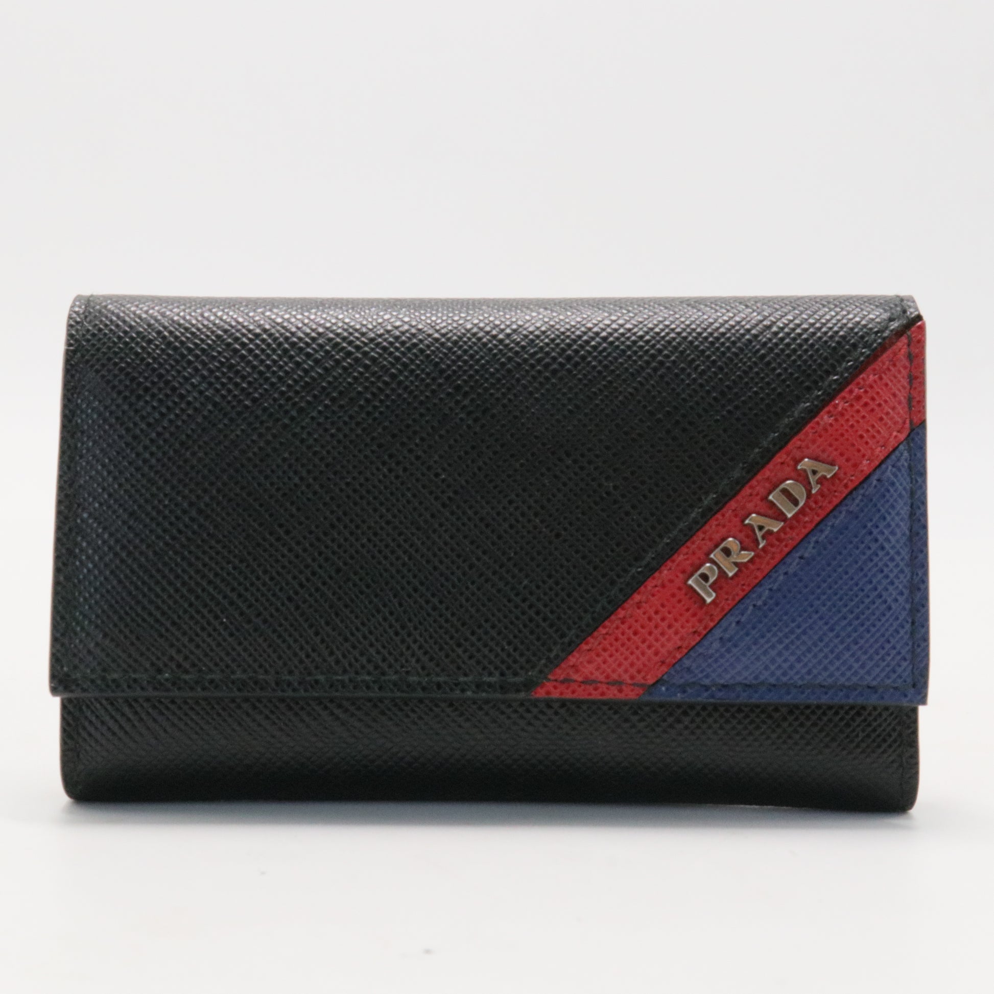 Saffiano Multicolor Leather Key Case