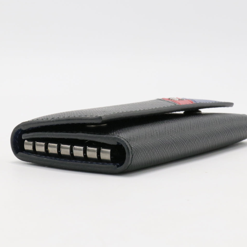 Saffiano Multicolor Leather Key Case