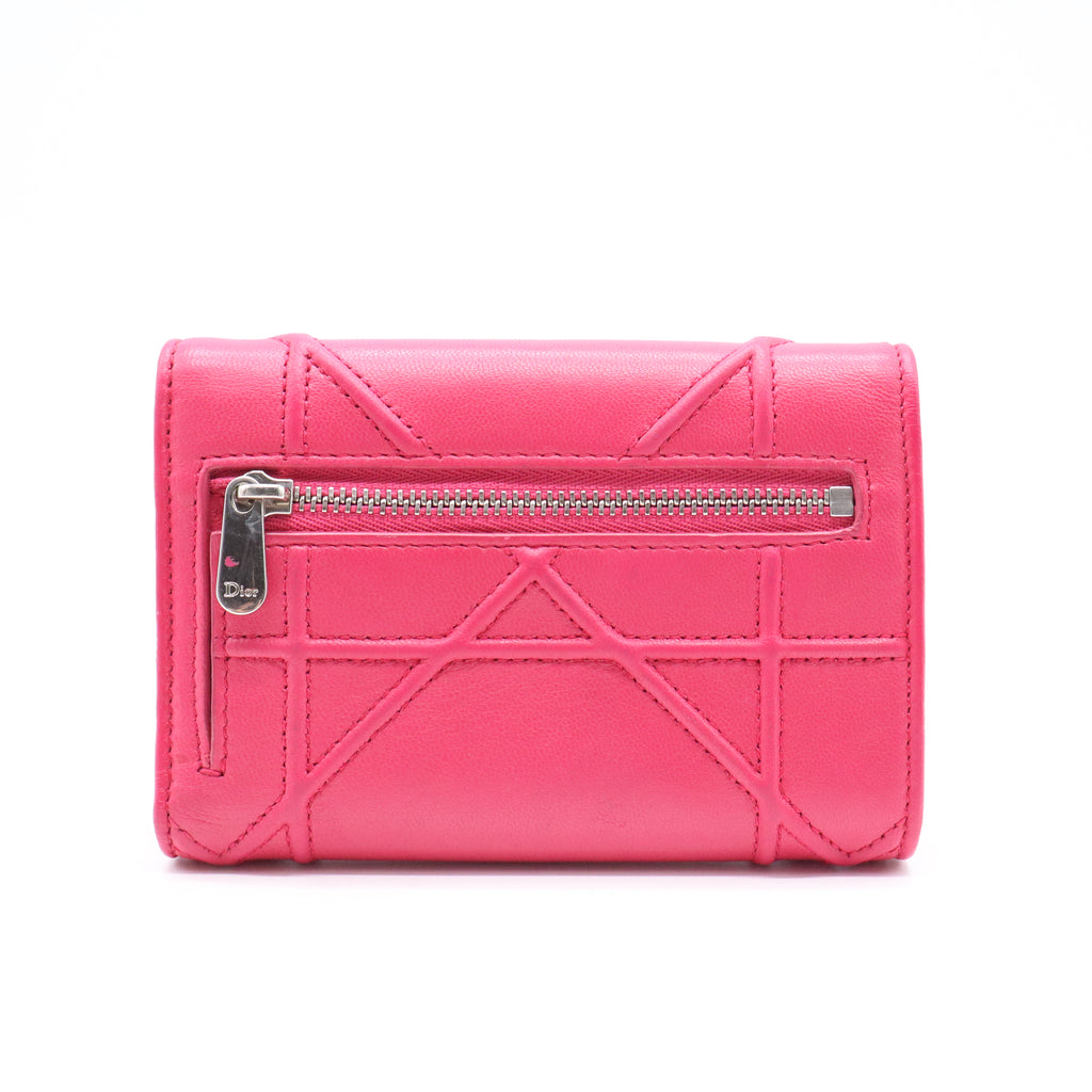 Christian Dior Diorama S0617PNAG Tri-fold Compact Wallet W20967