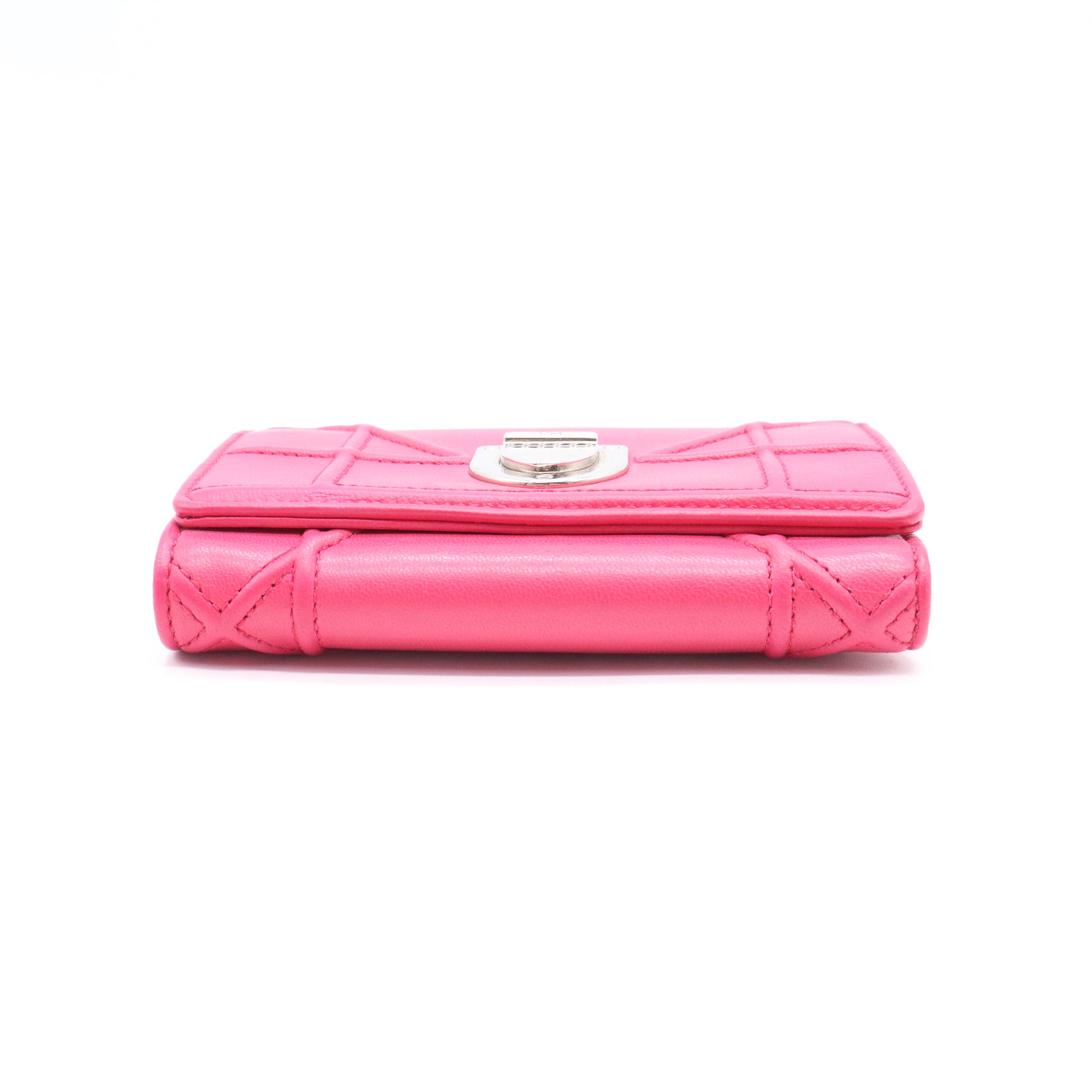 Christian Dior Diorama S0617PNAG Tri-fold Compact Wallet W20967