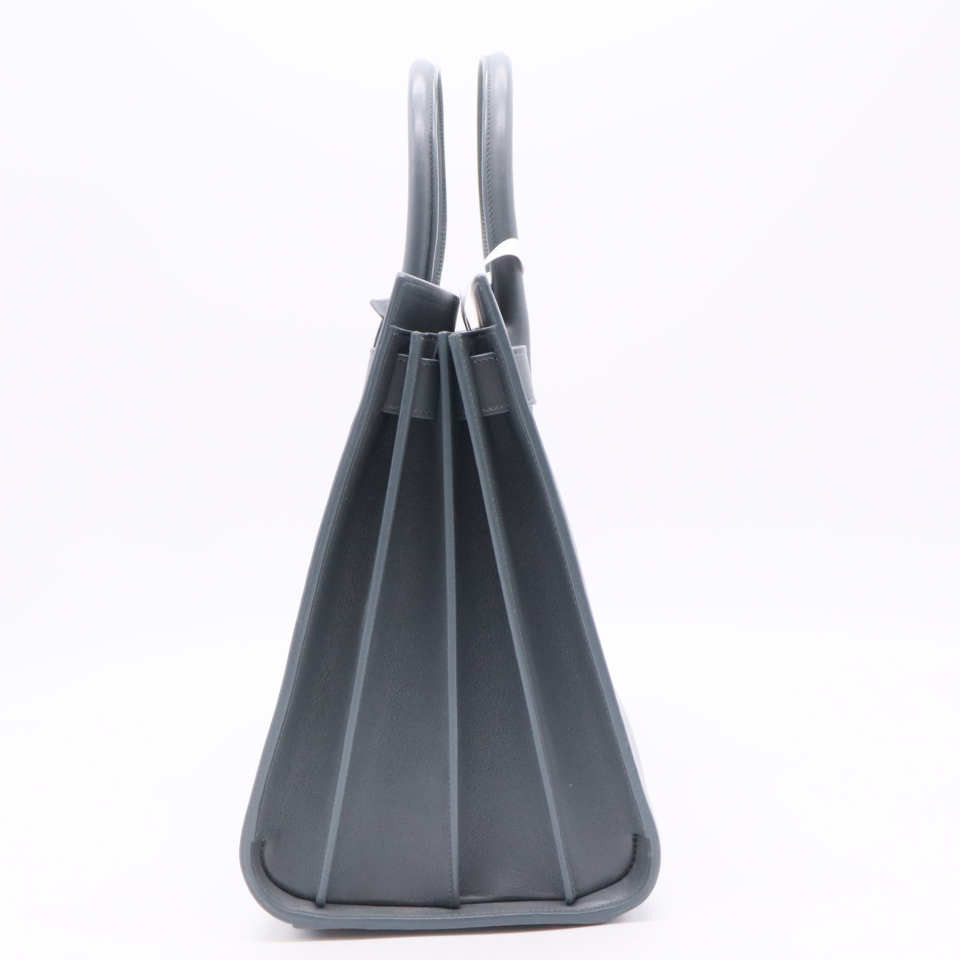 Grey Leather Large Classic Sac De Jour Tote twins