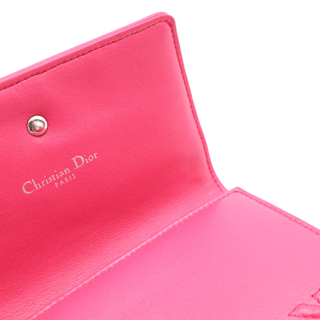 Christian Dior Diorama S0617PNAG Tri-fold Compact Wallet W20967