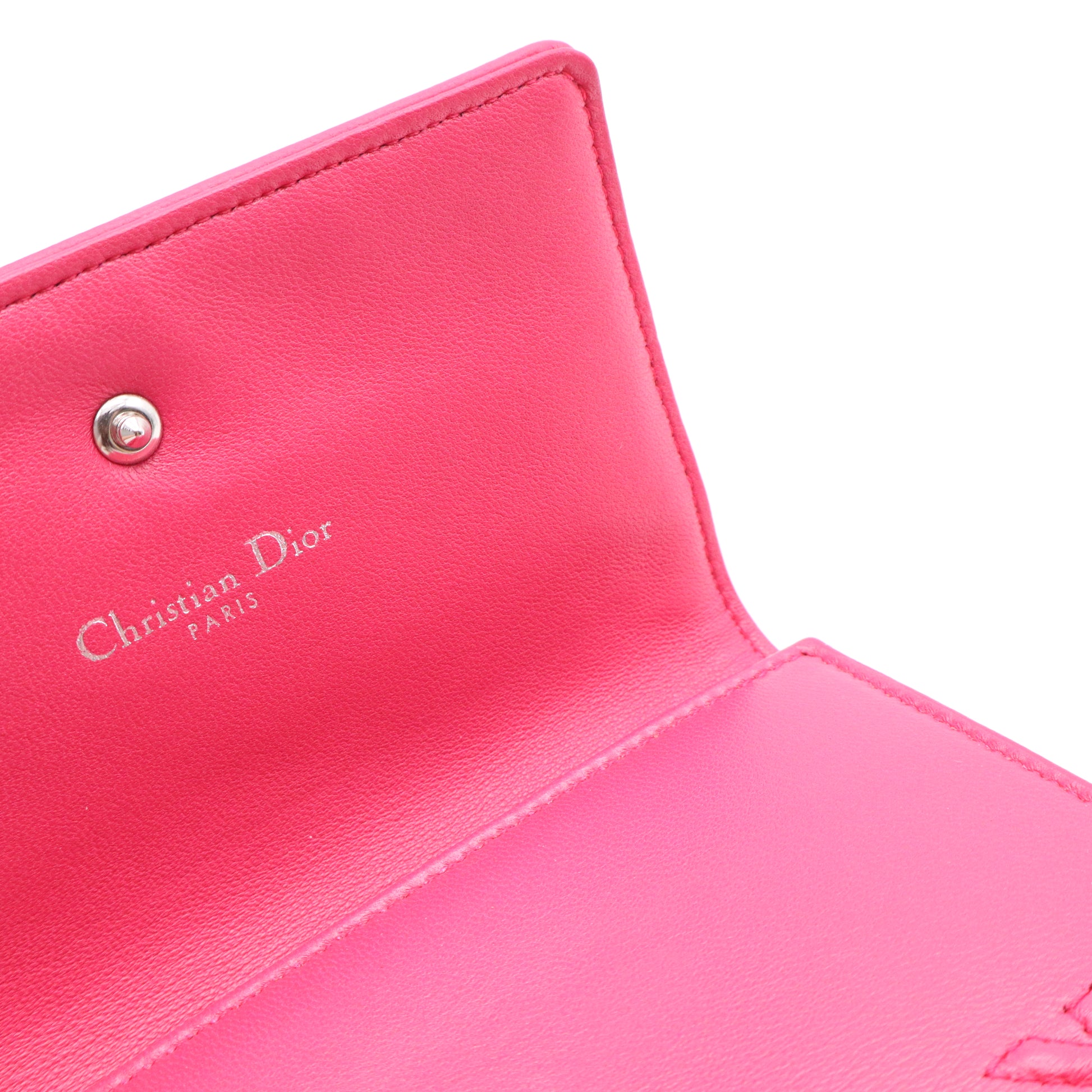 Christian Dior Diorama S0617PNAG Tri-fold Compact Wallet W20967
