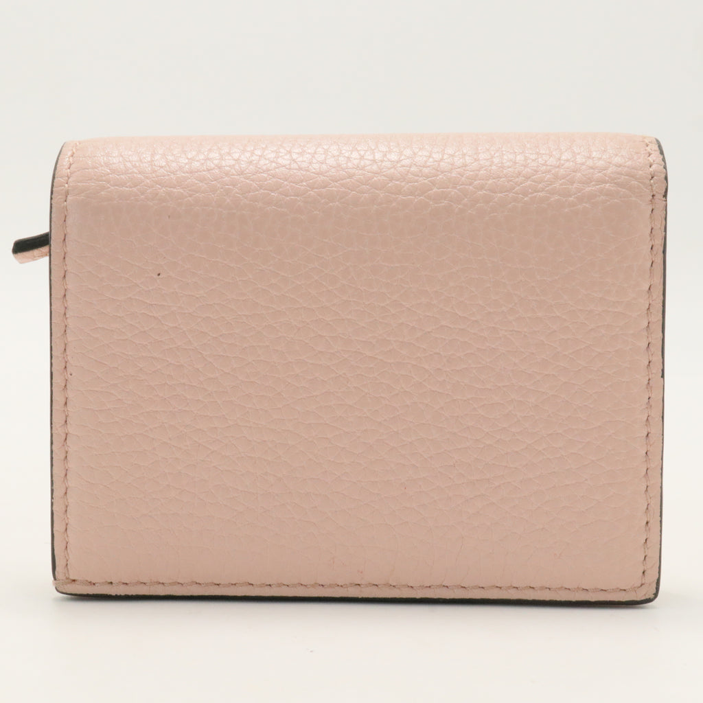 Gucci Pink Bee Blind For Love Compact Wallet