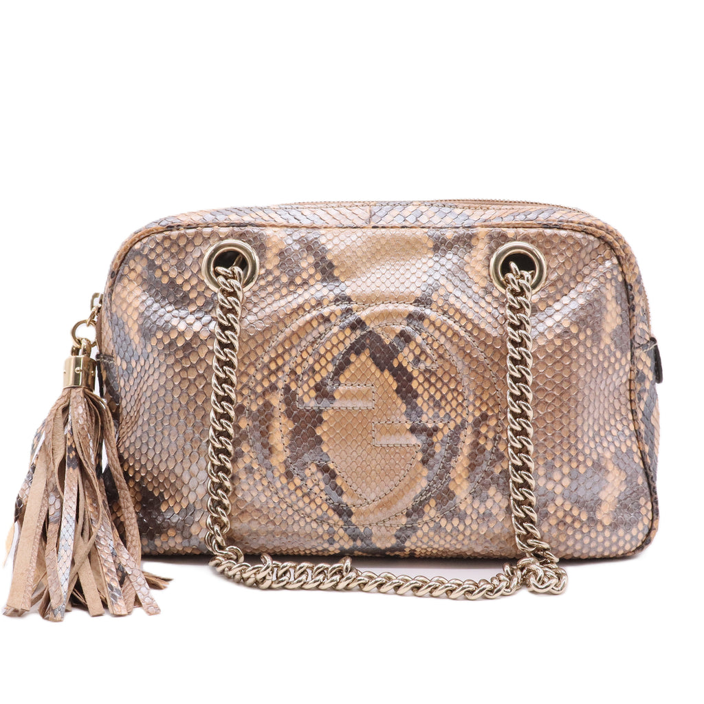 Python Small Soho Bowler Bag Twins