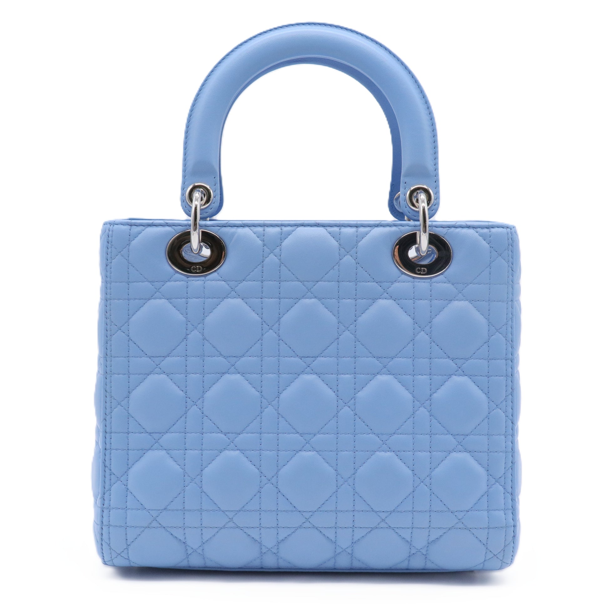Lambskin Cannage Lady Dior Light Blue