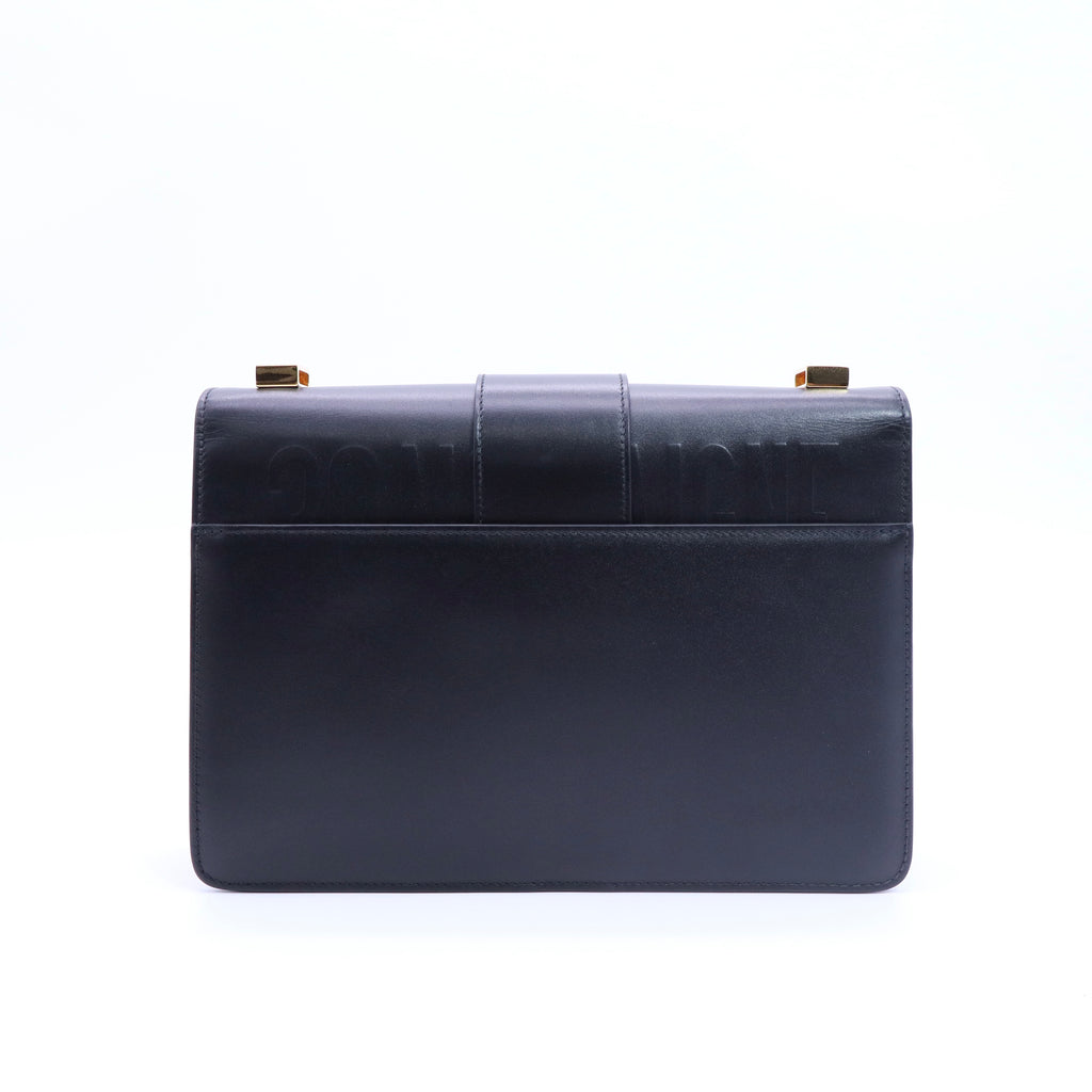 Dior Black Leather 30 Montaigne Bag twins