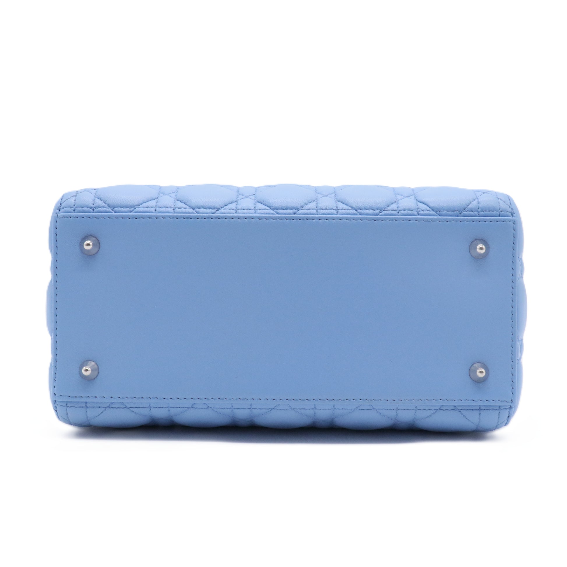 Lambskin Cannage Lady Dior Light Blue