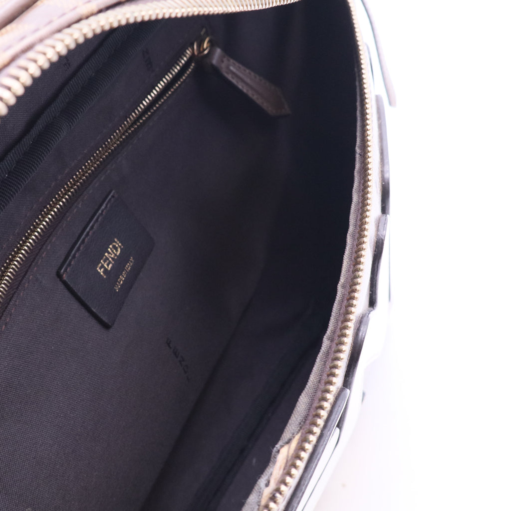 FENDI X FILA ZUCCA BROWN CANVAS BELT BAG  B20028