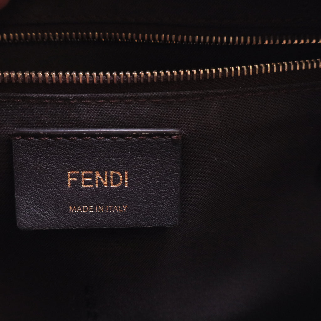 FENDI X FILA ZUCCA BROWN CANVAS BELT BAG  B20028