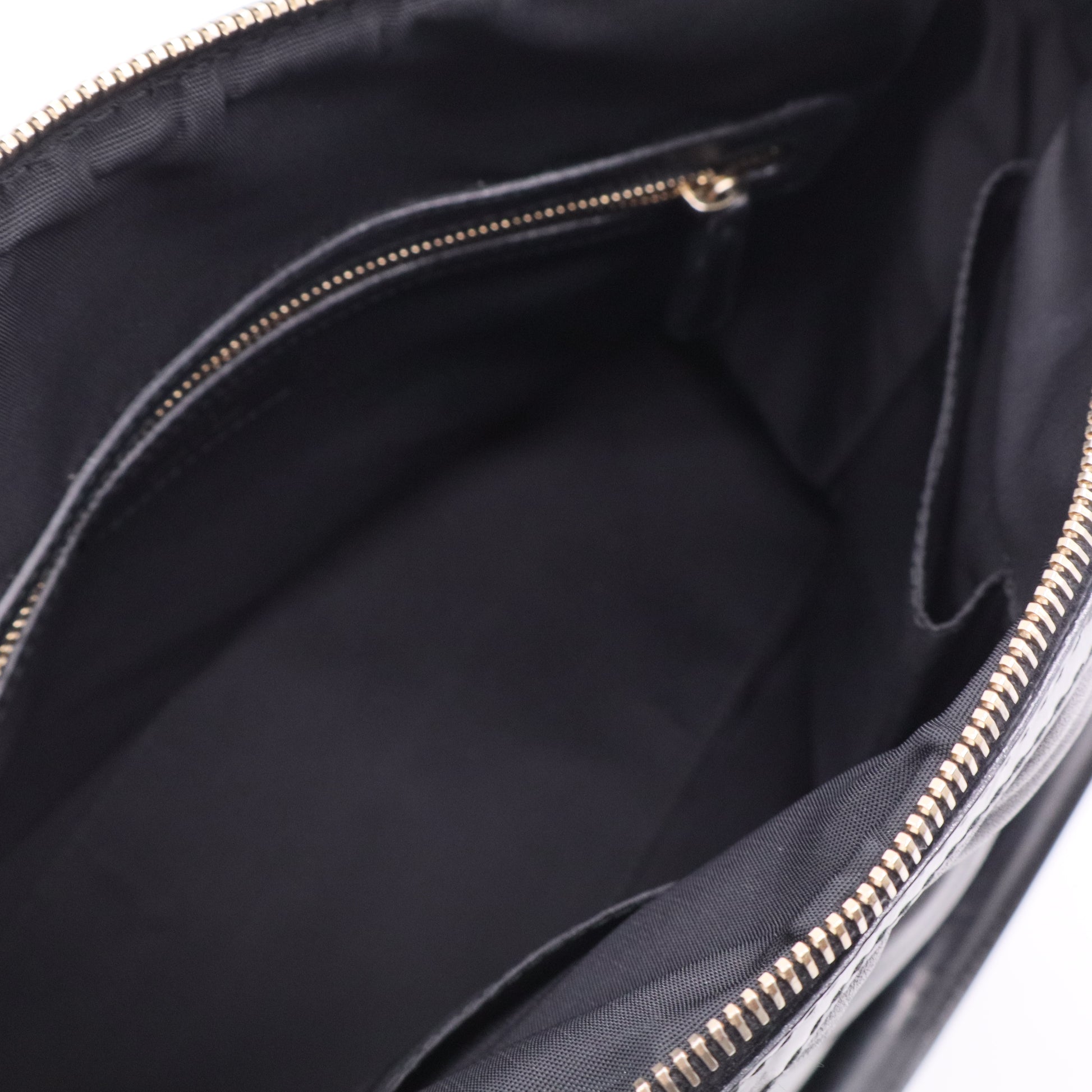 Black Cannage Quilted Leather Satchel Bag twins