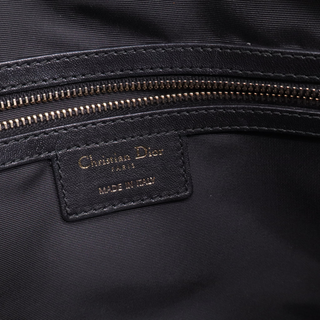 Black Cannage Quilted Leather Satchel Bag twins