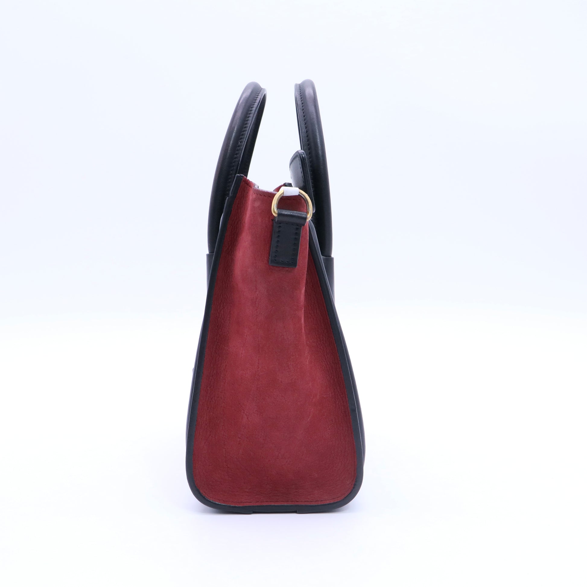 Bullhide Calfskin Nubuck Nano Tri-Color Luggage Ruby twins