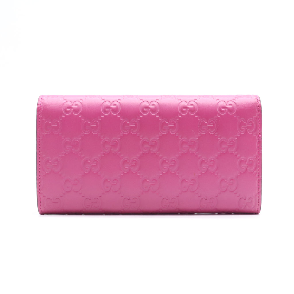 Gucci Guccissima Signature Bowy Continental Wallet W21173