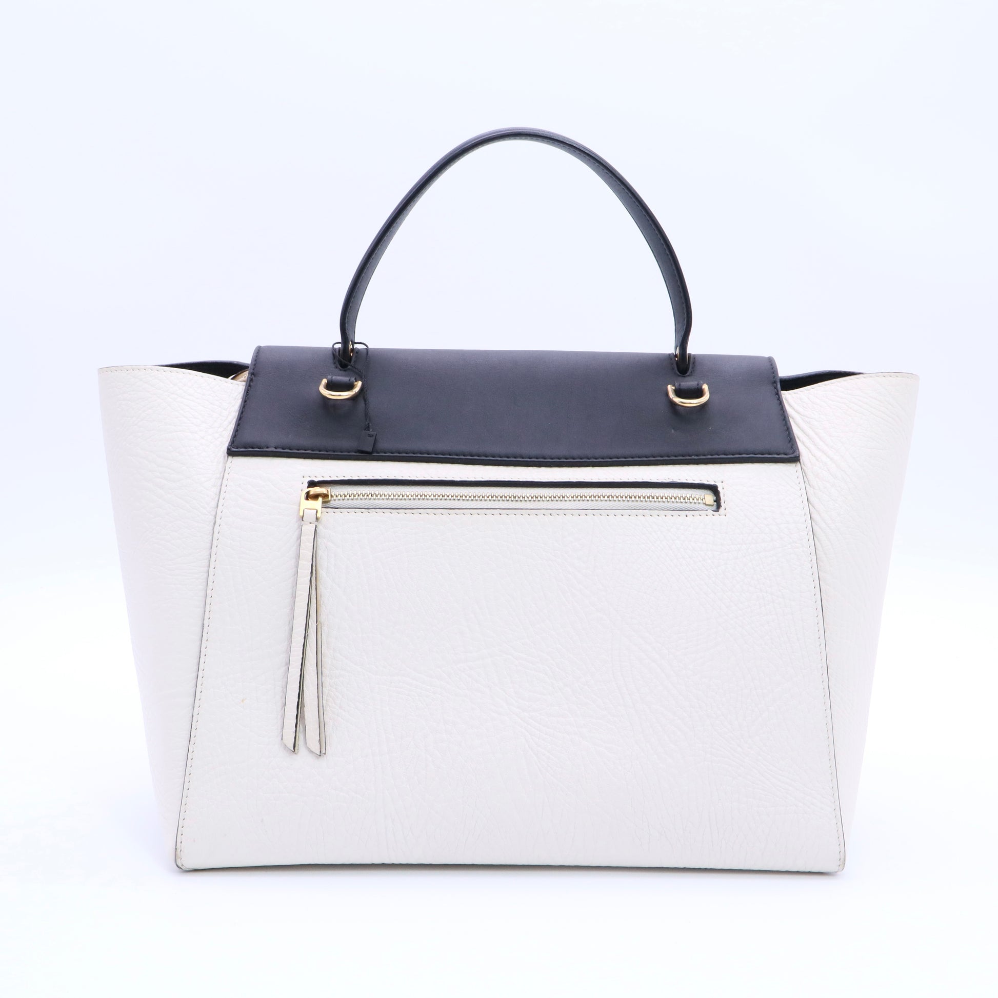 Handbag Belt Bag Micro Leather Black White