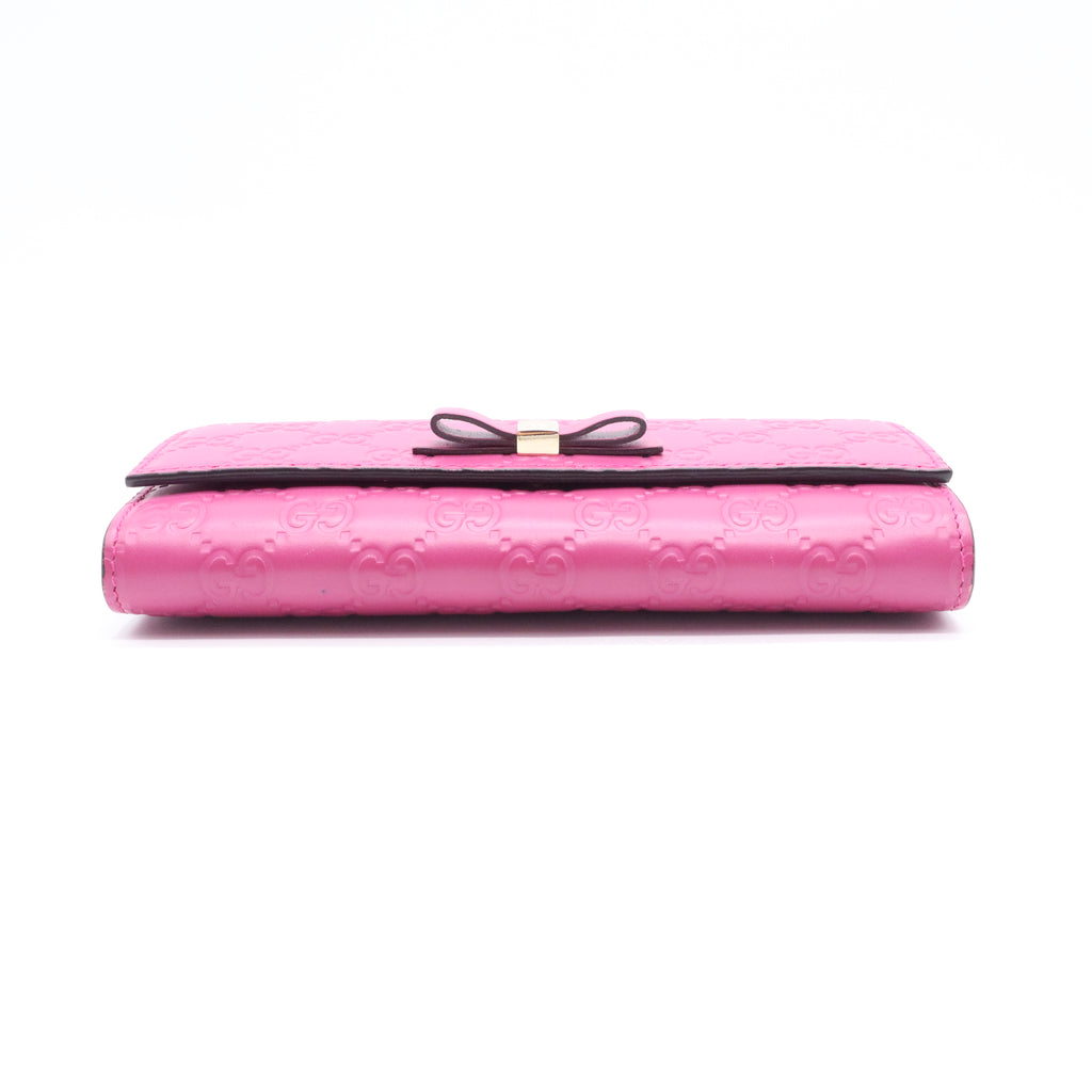 Gucci Guccissima Signature Bowy Continental Wallet W21173