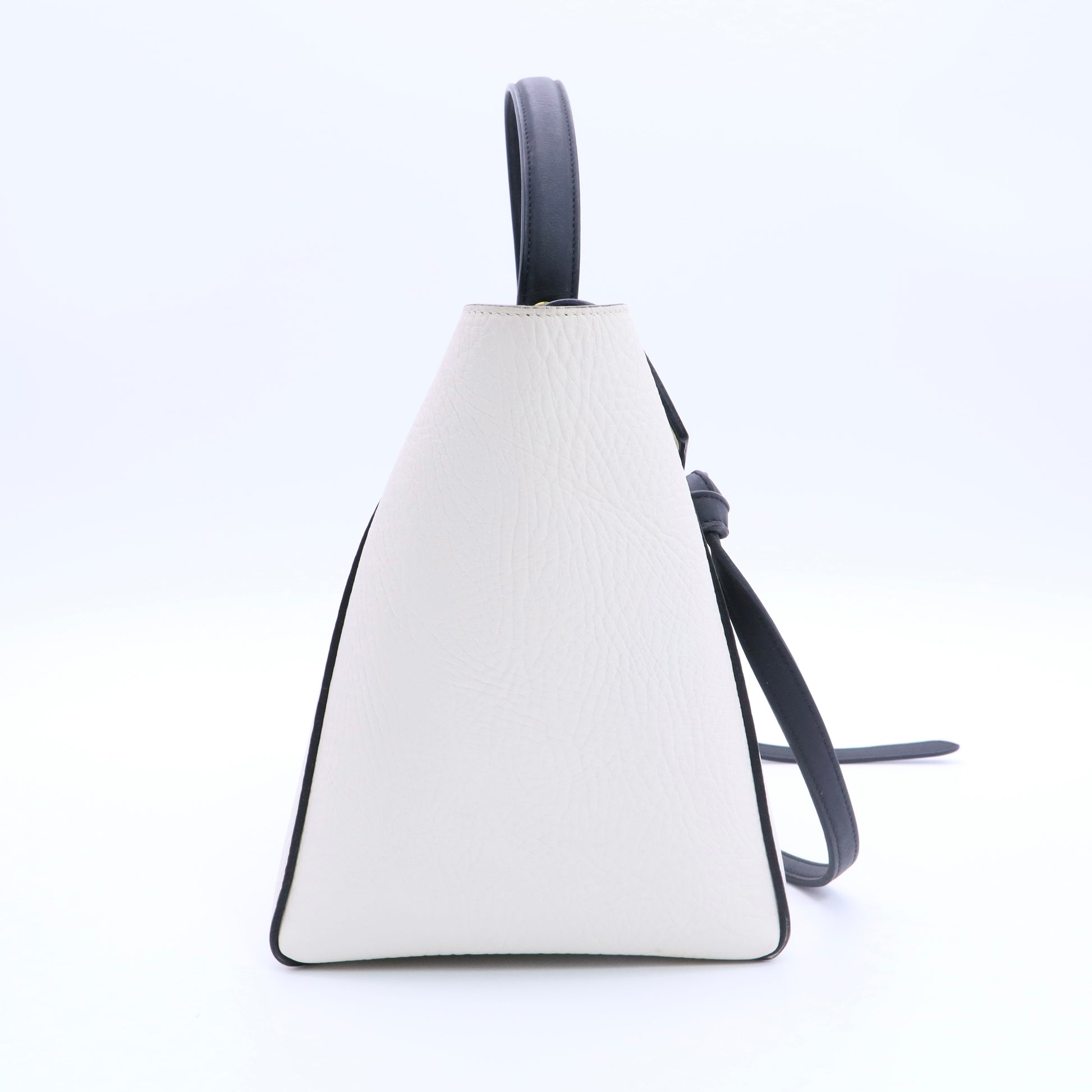 Handbag Belt Bag Micro Leather Black White